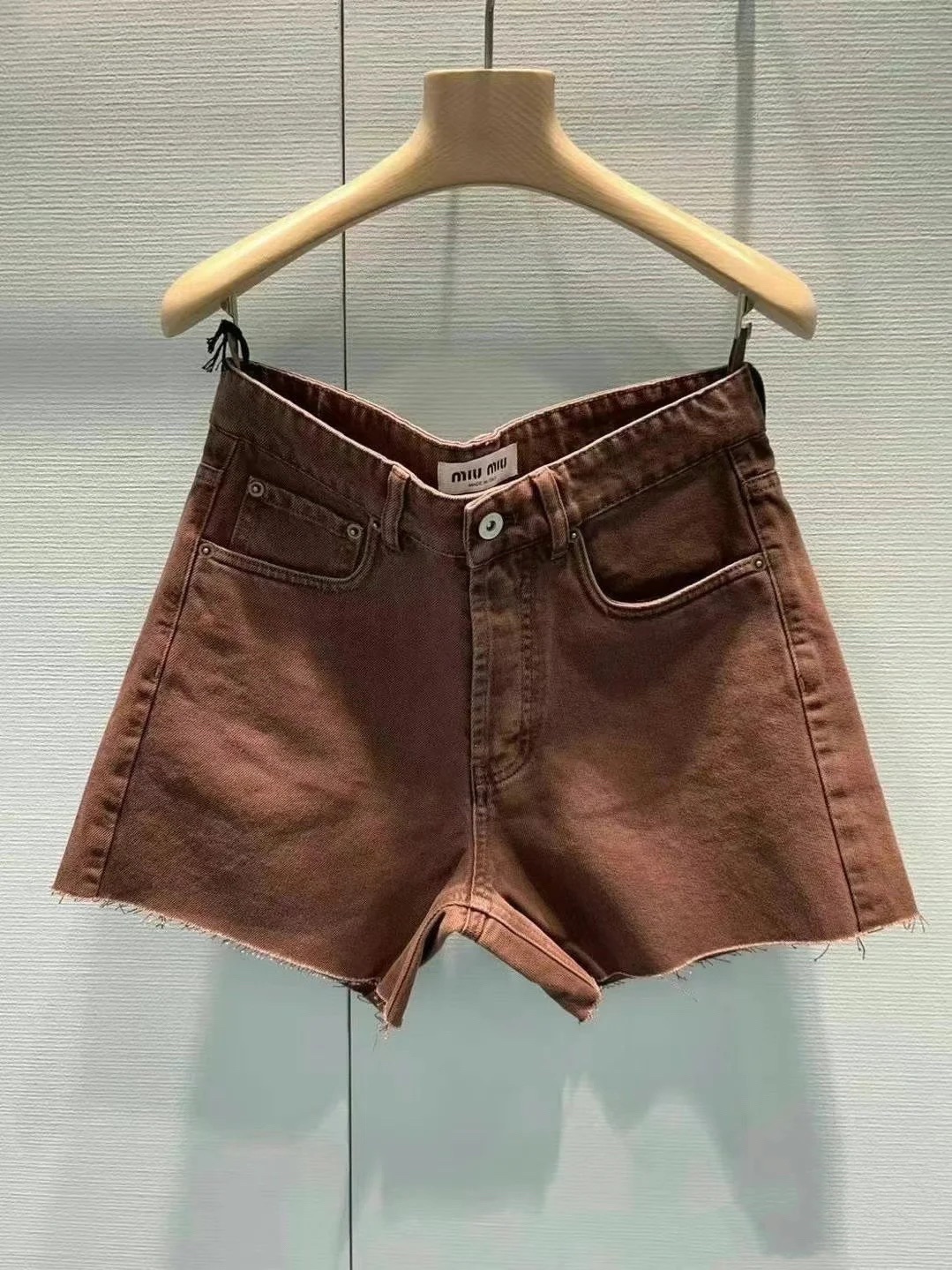 Comfortable Brown Denim Shorts: Flattering, Loose Fit, Sizes S-L 2 i1733640507 9465 7