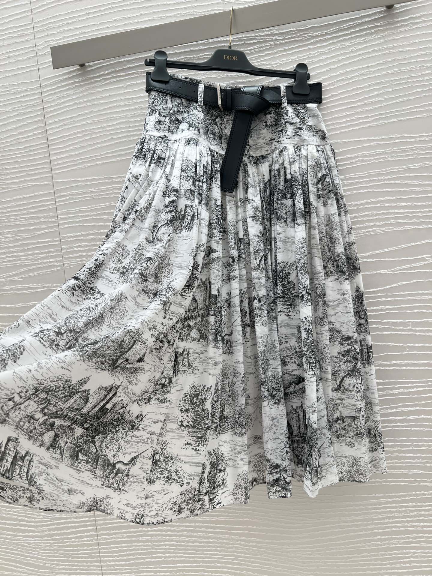 Elegant Ink Painting Style Shirt and Skirt Set - Lightweight & Breathable 10 i1734581685 664 6