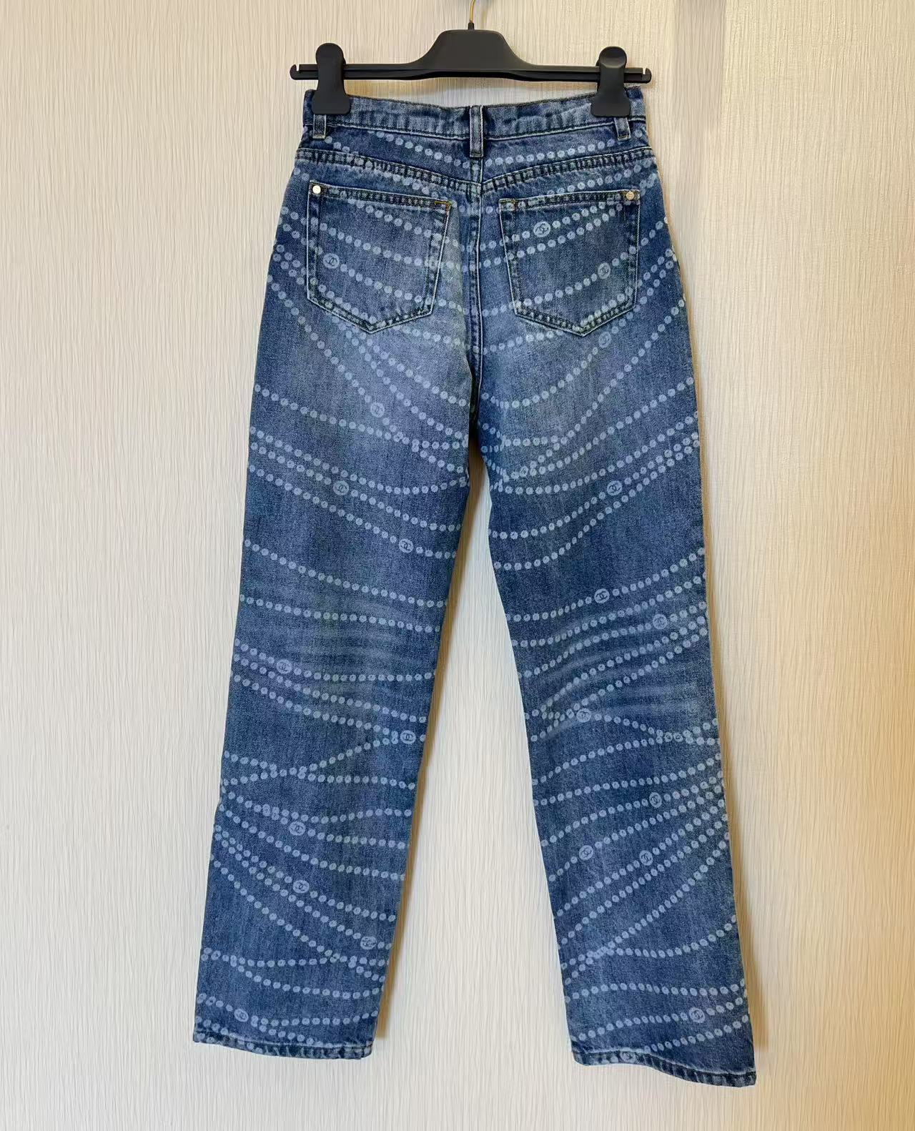 Pearl Embellished Straight Leg Jeans - Chic and Flattering Denim 8 i1742273256375 1209 0 6