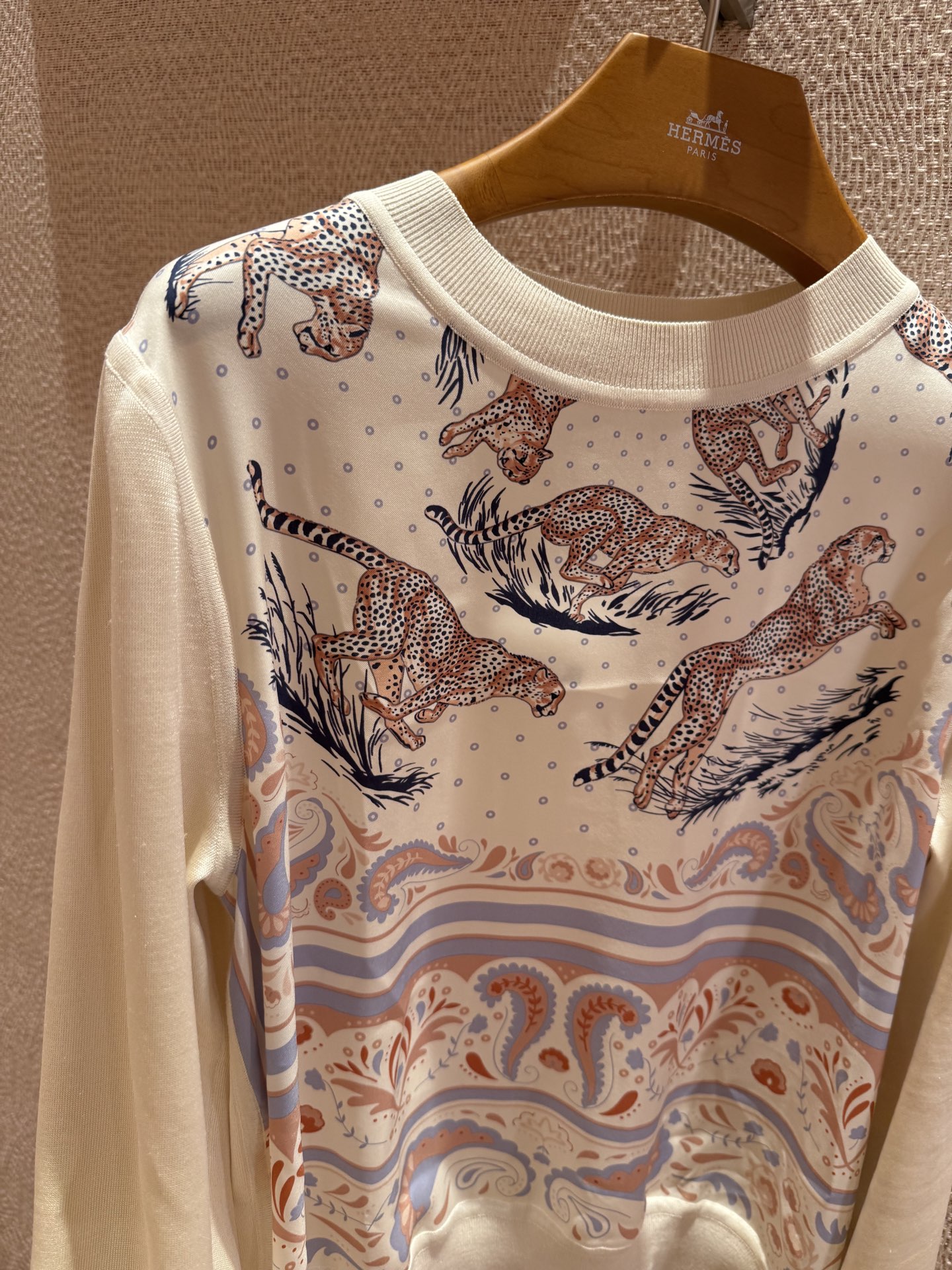 Elegant Silk Print Knit Top - Round Neck, Premium Fabric, Stylish Design 3 i1747561737401 943 0 1