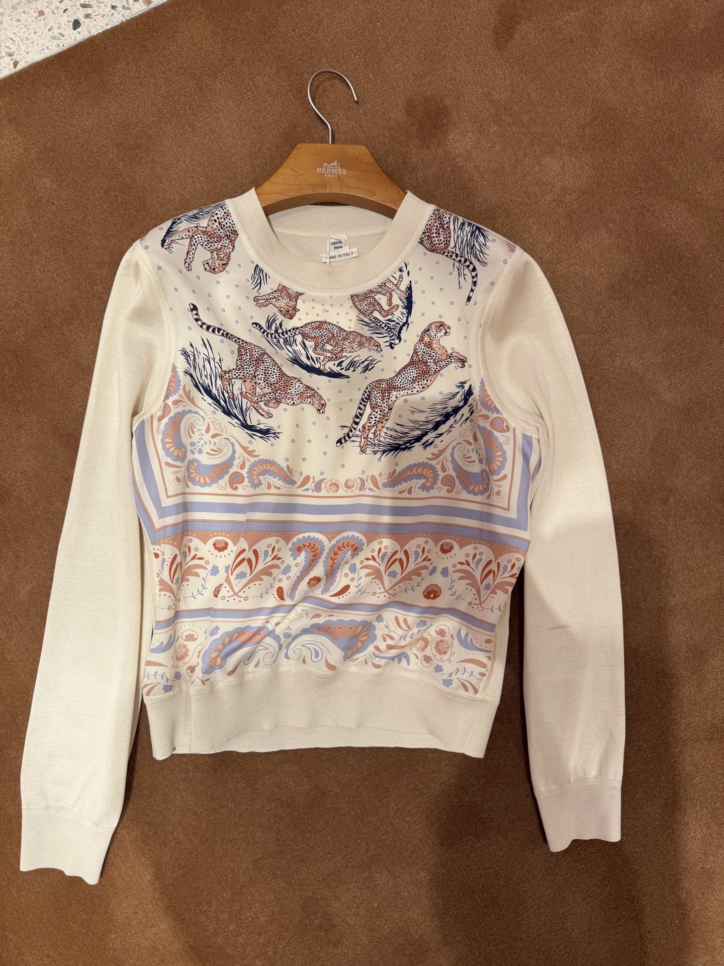 Elegant Silk Print Knit Top - Round Neck, Premium Fabric, Stylish Design 9 i1747561746282 1853 0 7