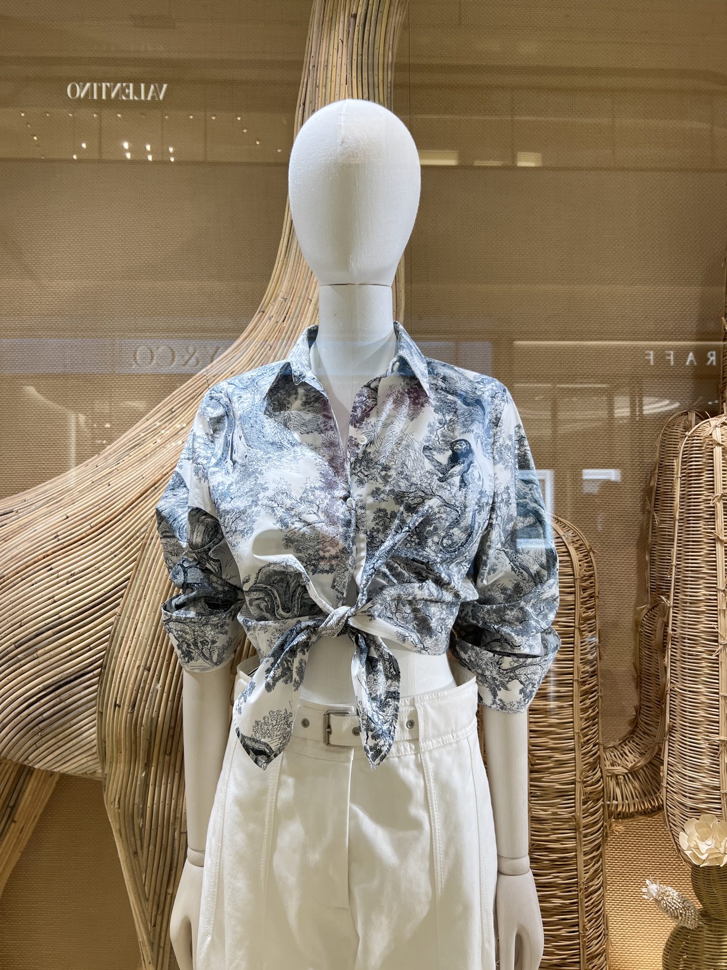 Elegant Irregular Tie-Up Blouse with Floral and Animal Print 6 i1748145101019 1395 0 4