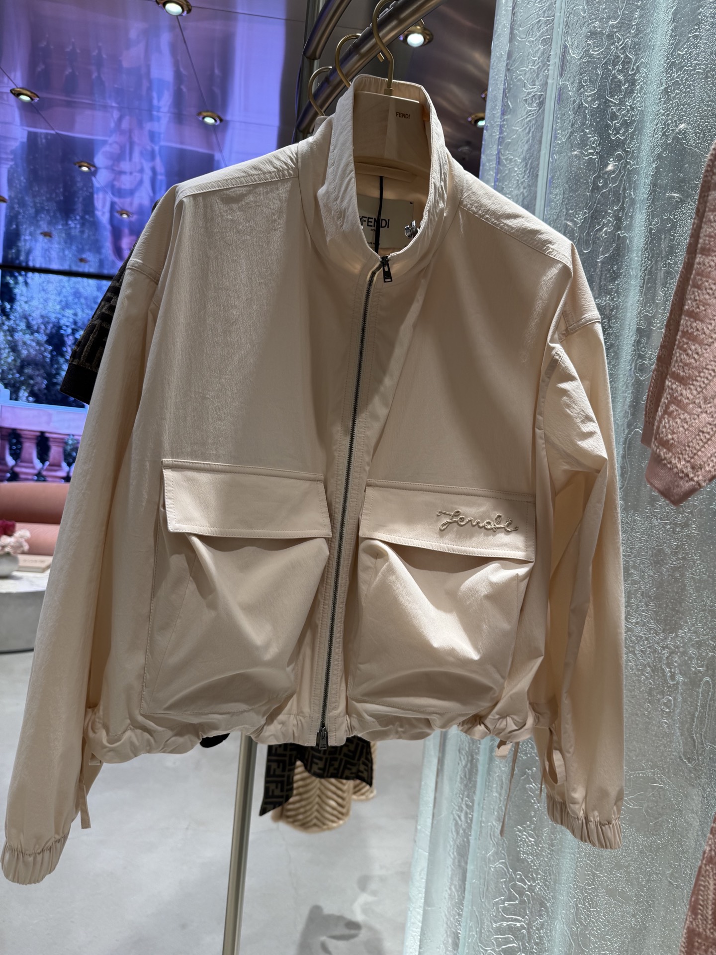 Women's Drawstring Jacket & Elastic Shorts Set - Stylish & Comfortable 3 i1750567187621 2348 0 1