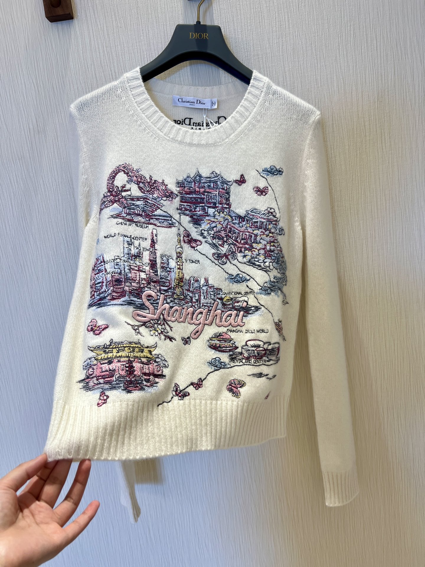 Embroidered Cashmere Knit Top, Limited Edition, Versatile & Stylish - Sizes 36-40 4 i1754018013630 5323 0 2