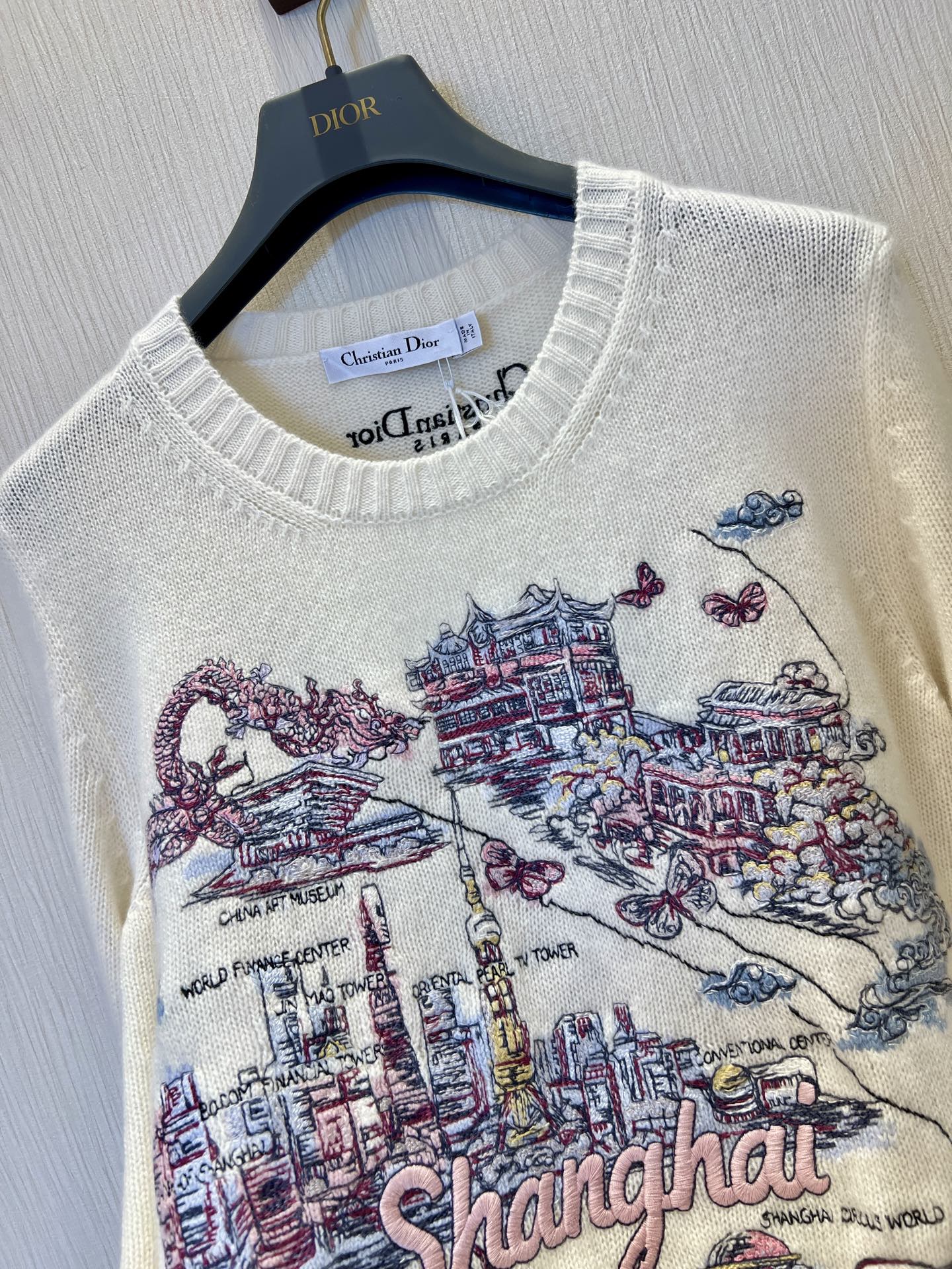 Embroidered Cashmere Knit Top, Limited Edition, Versatile & Stylish - Sizes 36-40 5 i1754018013641 3426 0 3