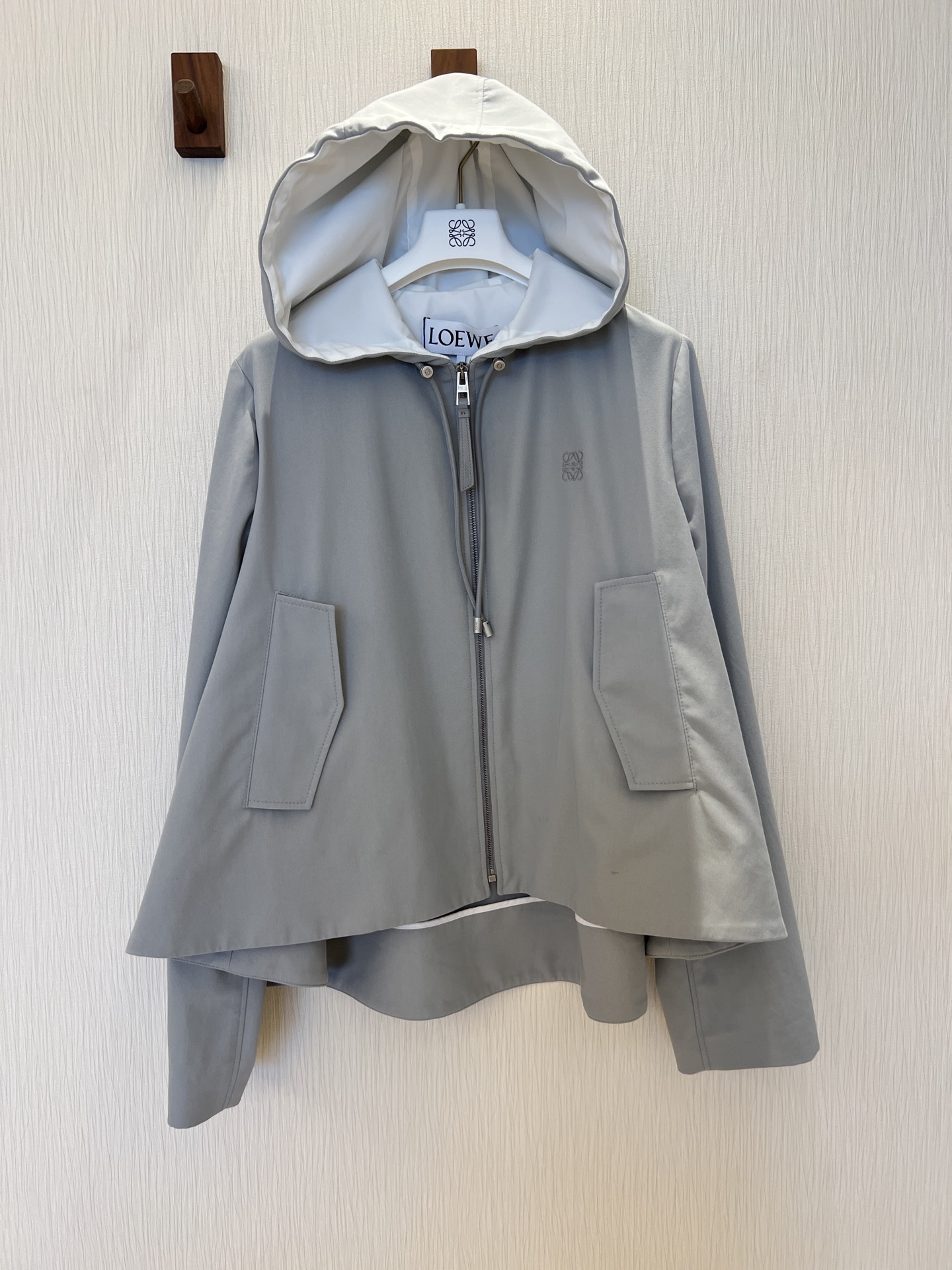 Elegant Hooded Cape Jacket & Drawstring Pants Set - Effortless Style & Comfort 5 i1755238196274 6912 0 3