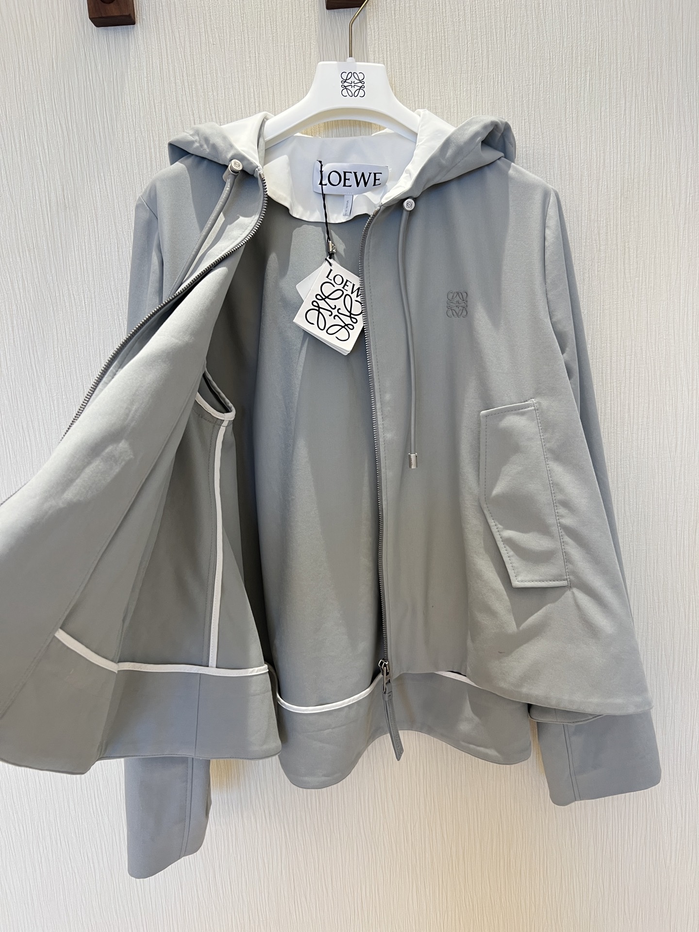 Elegant Hooded Cape Jacket & Drawstring Pants Set - Effortless Style & Comfort 6 i1755238196397 8013 0 4