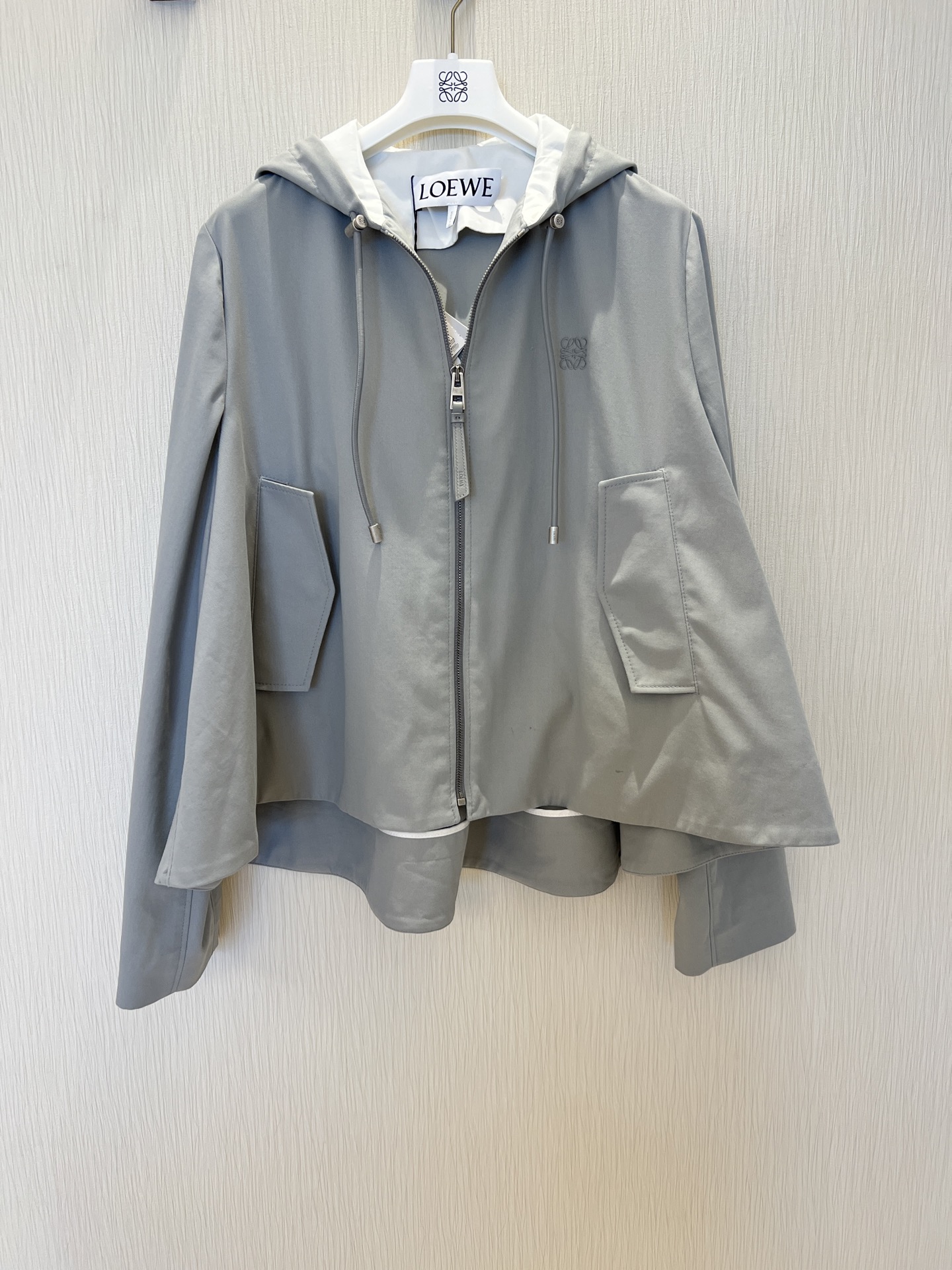Elegant Hooded Cape Jacket & Drawstring Pants Set - Effortless Style & Comfort 3 i1755238199236 5128 0 1