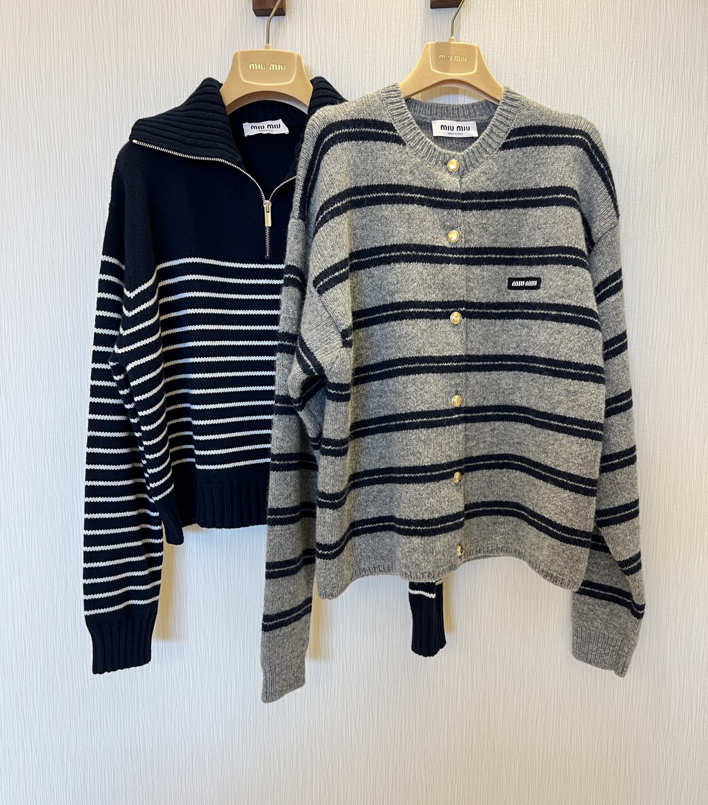 Striped Knit Cardigan: Timeless Style, Wool Blend, Relaxed Fit - Effortless Fashion 8 i1755588519118 6427 0 6