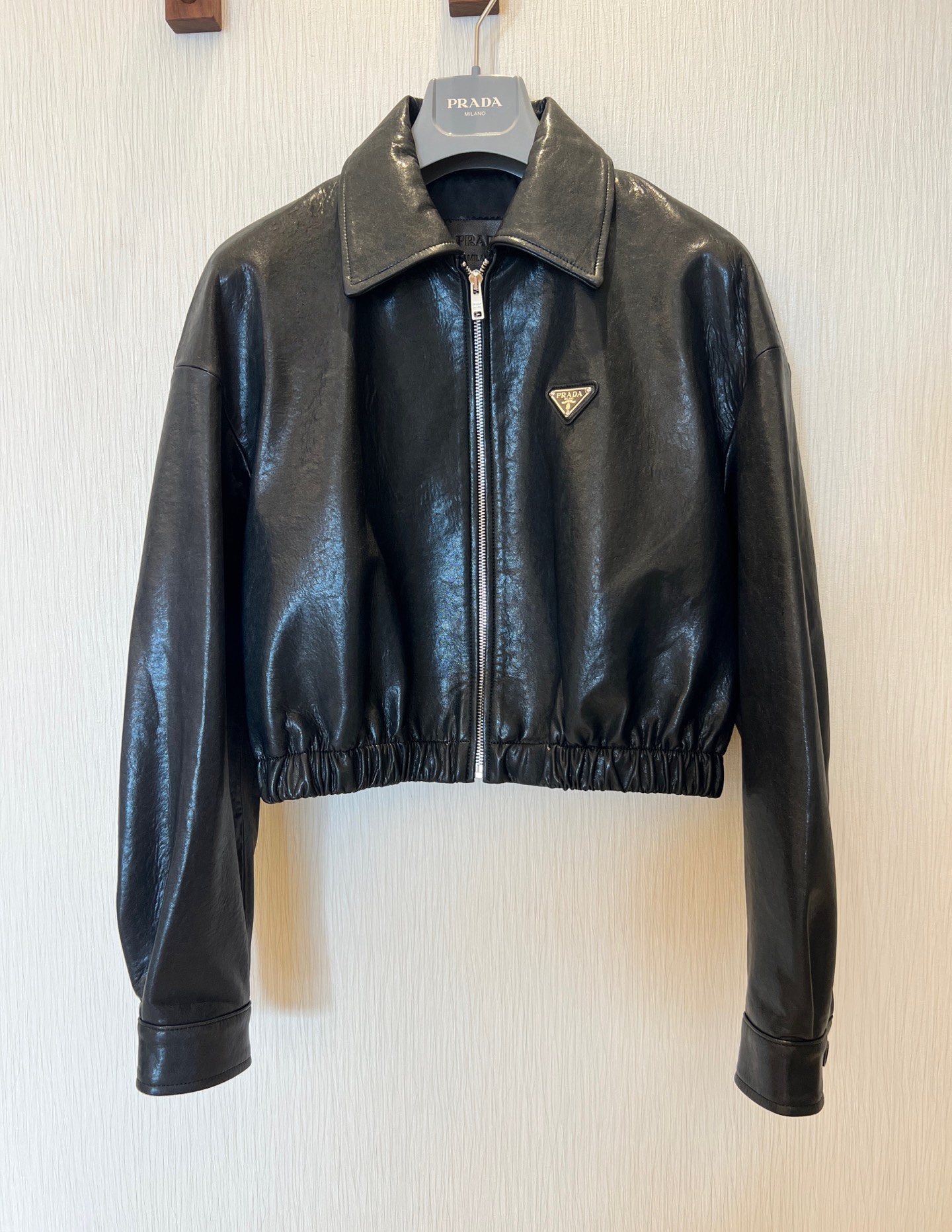 Women's Sheepskin Leather Jacket - Shirt Collar, Modern Bomber Style 2 i1755747680705 5836 0 0
