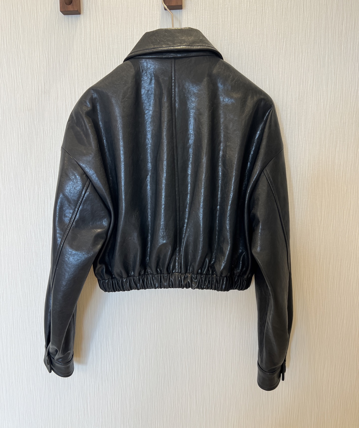 Women's Sheepskin Leather Jacket - Shirt Collar, Modern Bomber Style 3 i1755747681105 2392 0 1