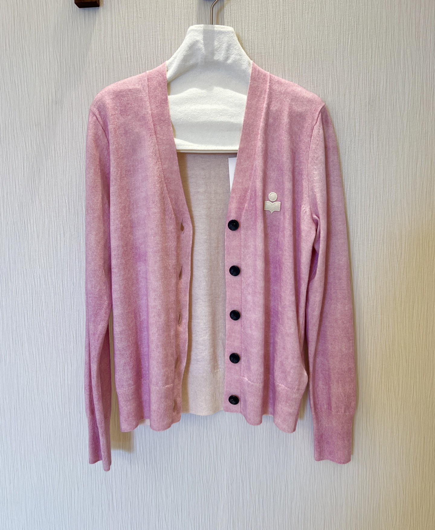 V-Neck Single-Breasted Pink Cardigan: Soft Knit, Dreamy & Lightweight 7 i1756093097396 9221 0 5