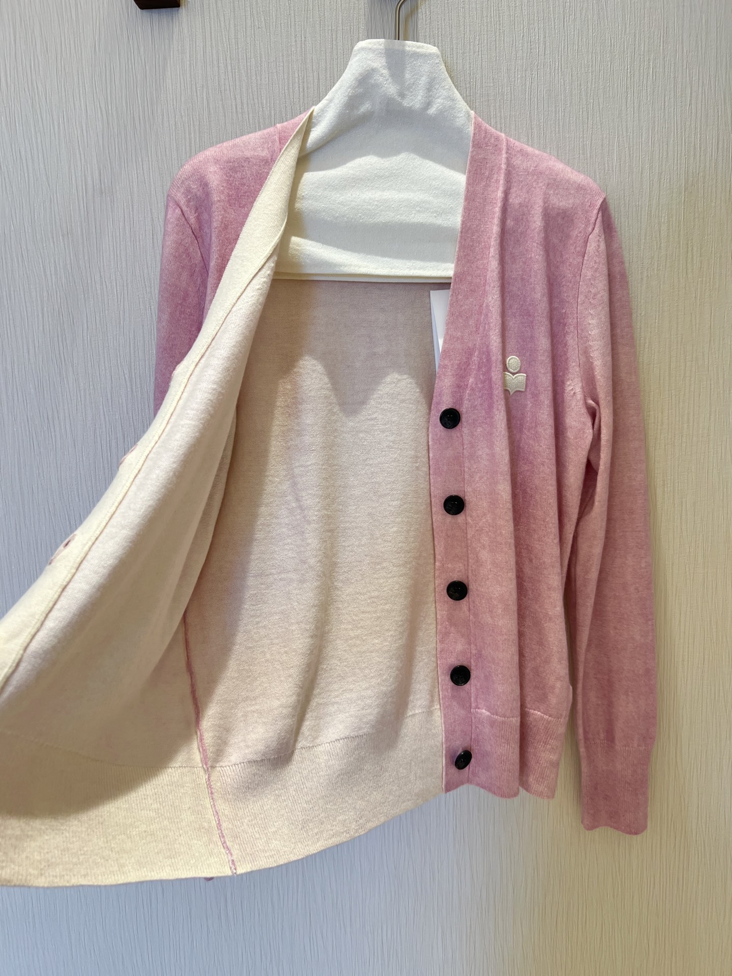 V-Neck Single-Breasted Pink Cardigan: Soft Knit, Dreamy & Lightweight 9 i1756093100546 8824 0 7