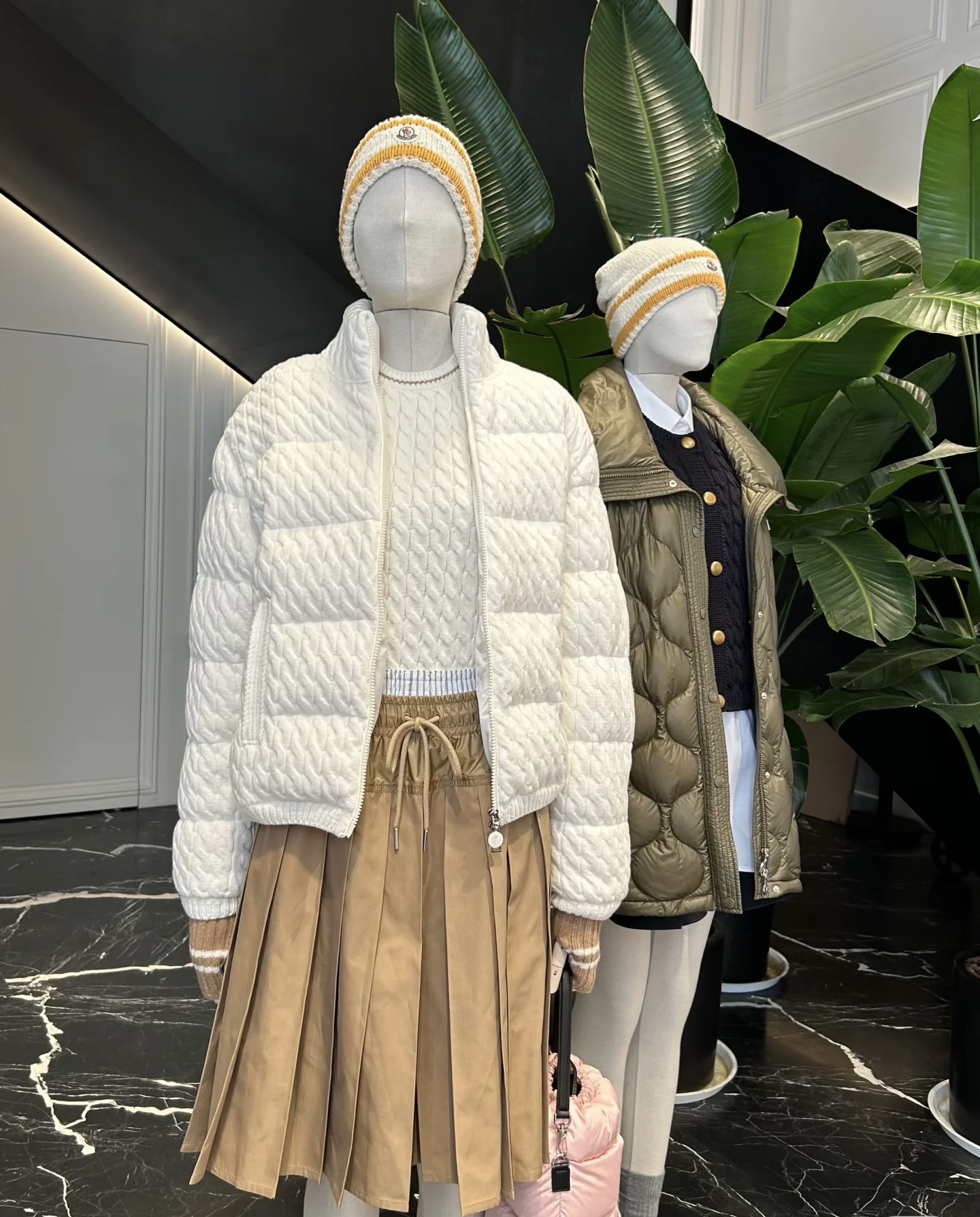 Monc* Cream White Knitted Down Jacket - Lightweight & Warm 2 i1759390562856 8113 0 6