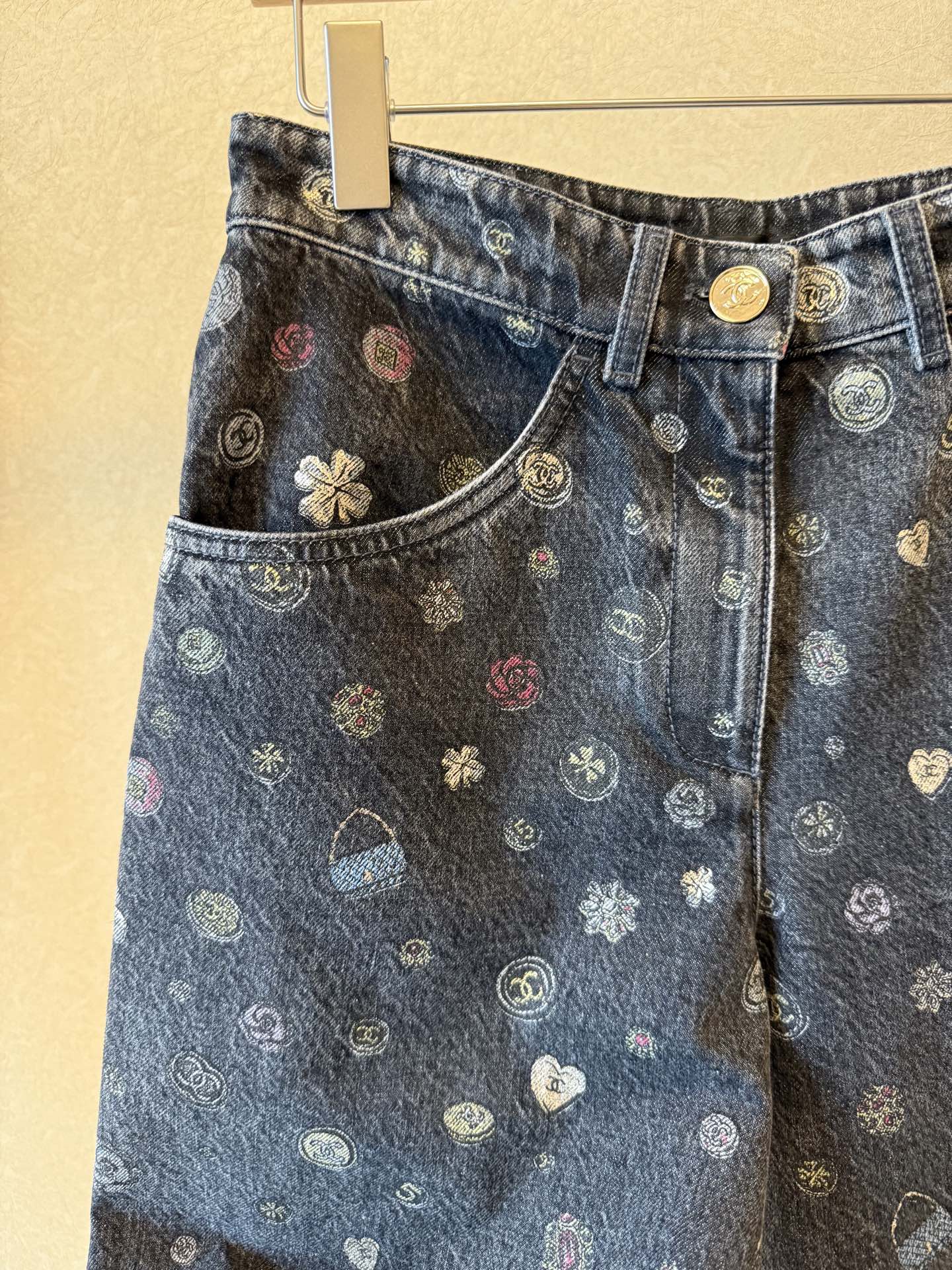 Patchwork Denim Jacket - Deep Grey - Classic Fit - Soft Print - S, M, L 5 i1759896588422 4625 0 3
