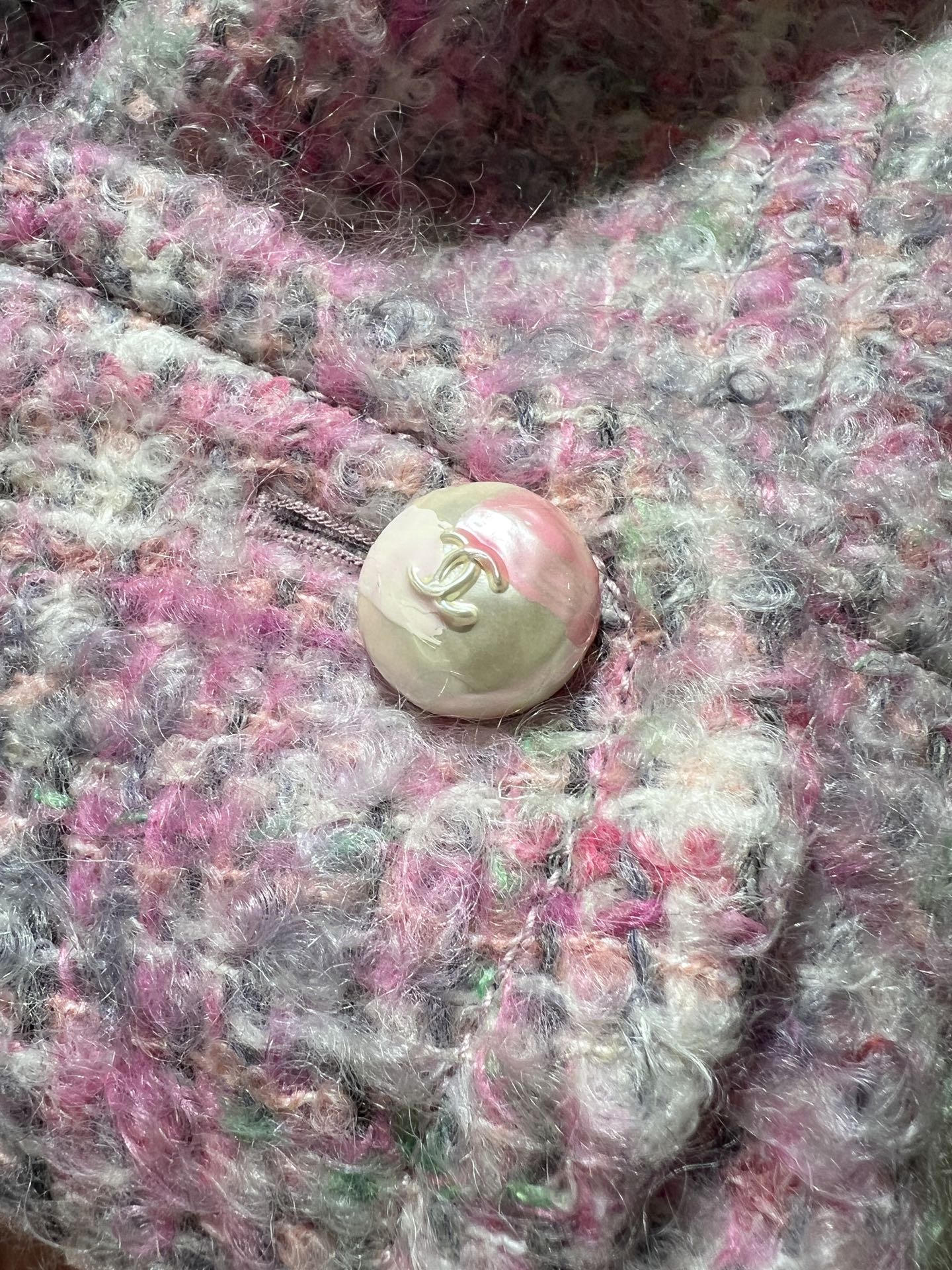 Chanel Inspired Pink Tweed Wool-Mohair Blend Coat - Elegant & Versatile 4 i1759897048062 3946 0 2