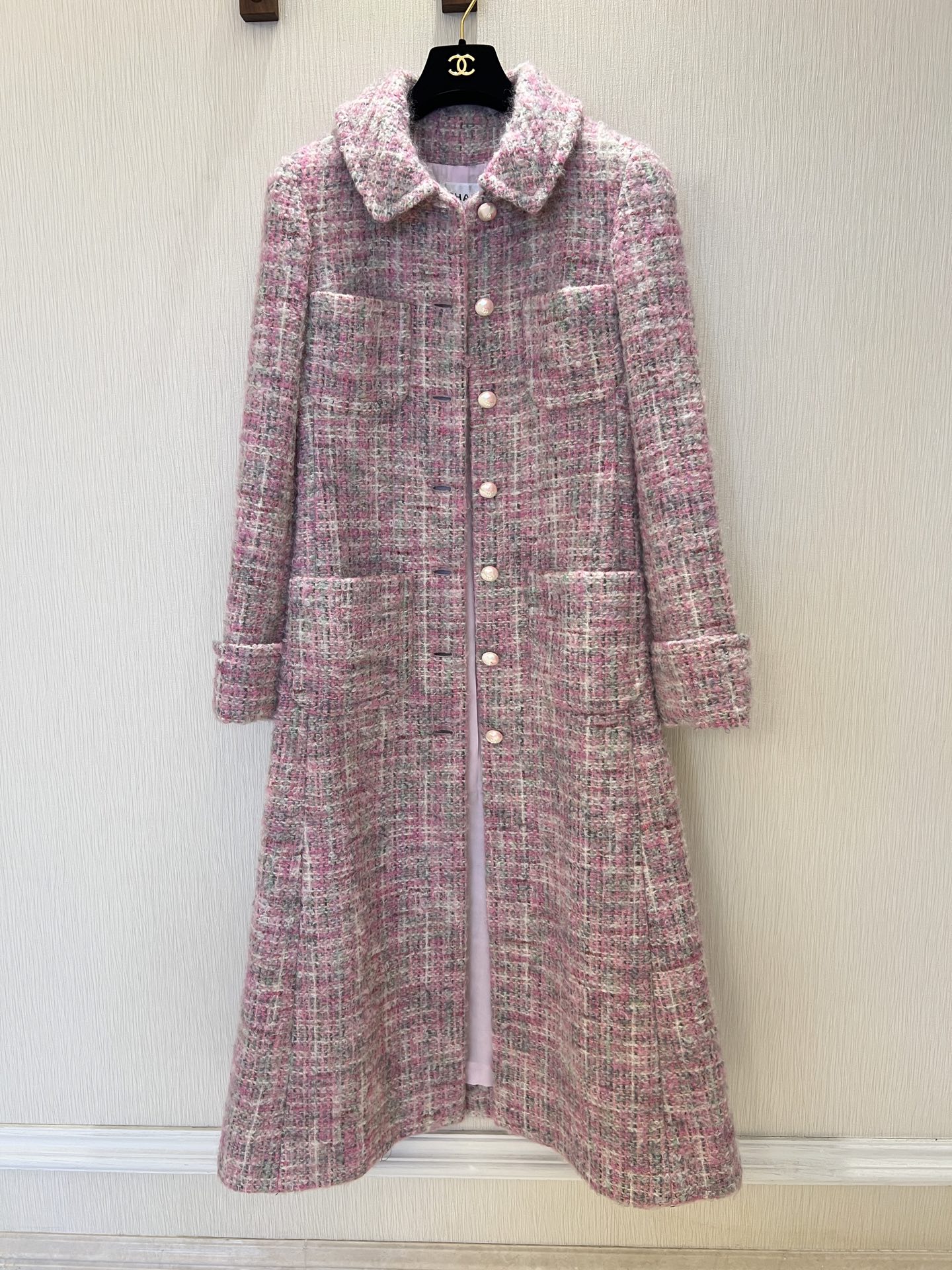 Chanel Inspired Pink Tweed Wool-Mohair Blend Coat - Elegant & Versatile 9 i1759897048116 7918 0 7