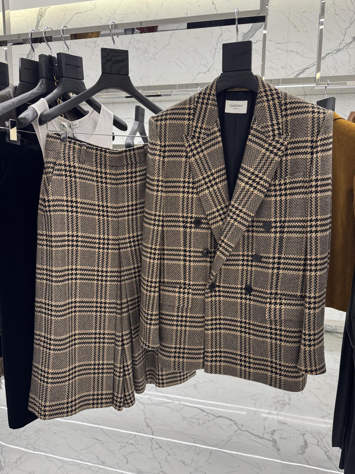 Yves Saint Laurent Wool Plaid Suit: Vintage Style, Modern Elegance 3 i1760080330273 0 0 1