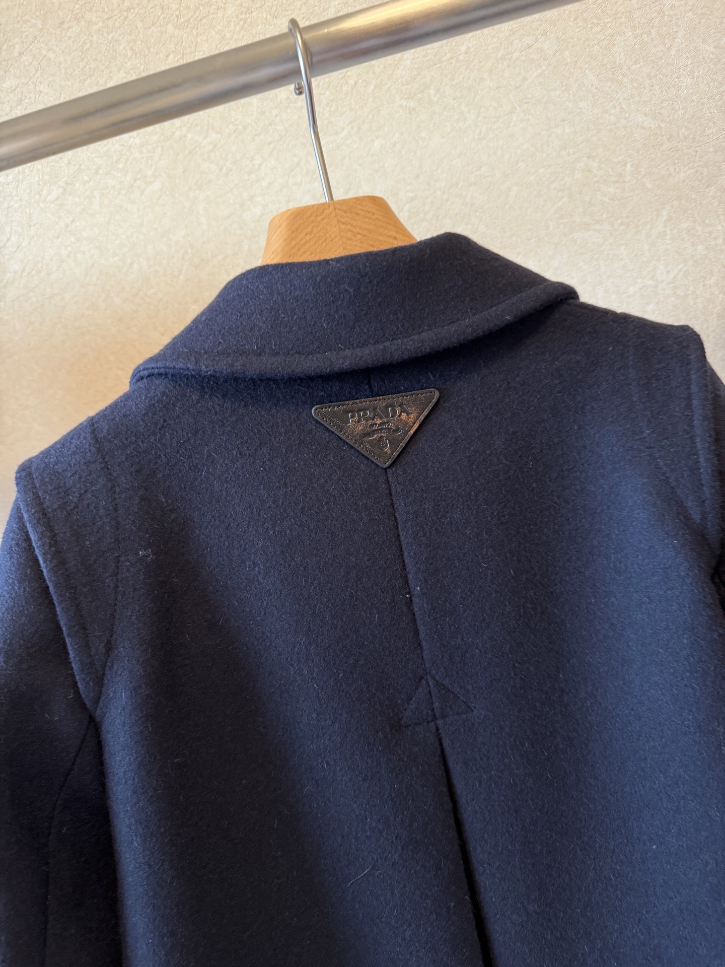 Elegant Wool Blend Overcoat - Navy Blue, Classic Design, and Calf Length 7 i1761036189710 7673 0 5