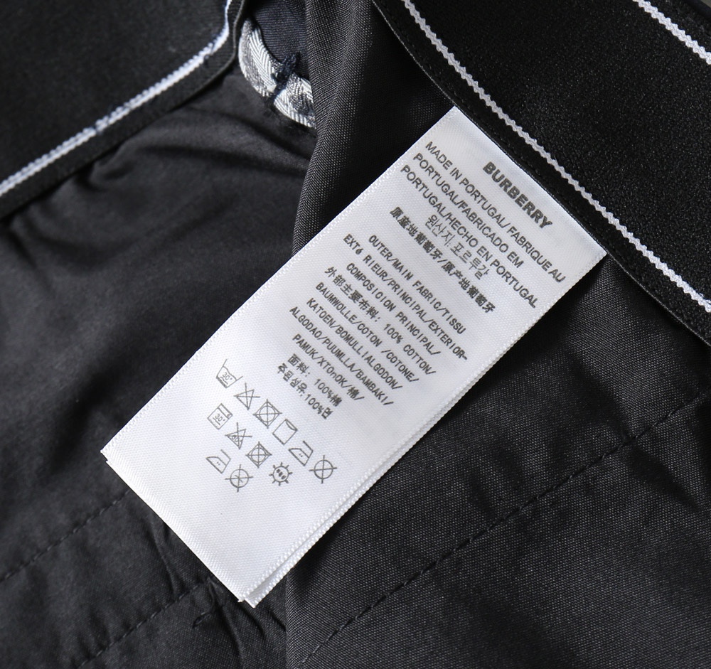 BURBERRY/巴宝莉2024春夏新款高端男士定制专柜高级品质完美原版裤型设计打造奢华高贵风范B家独特