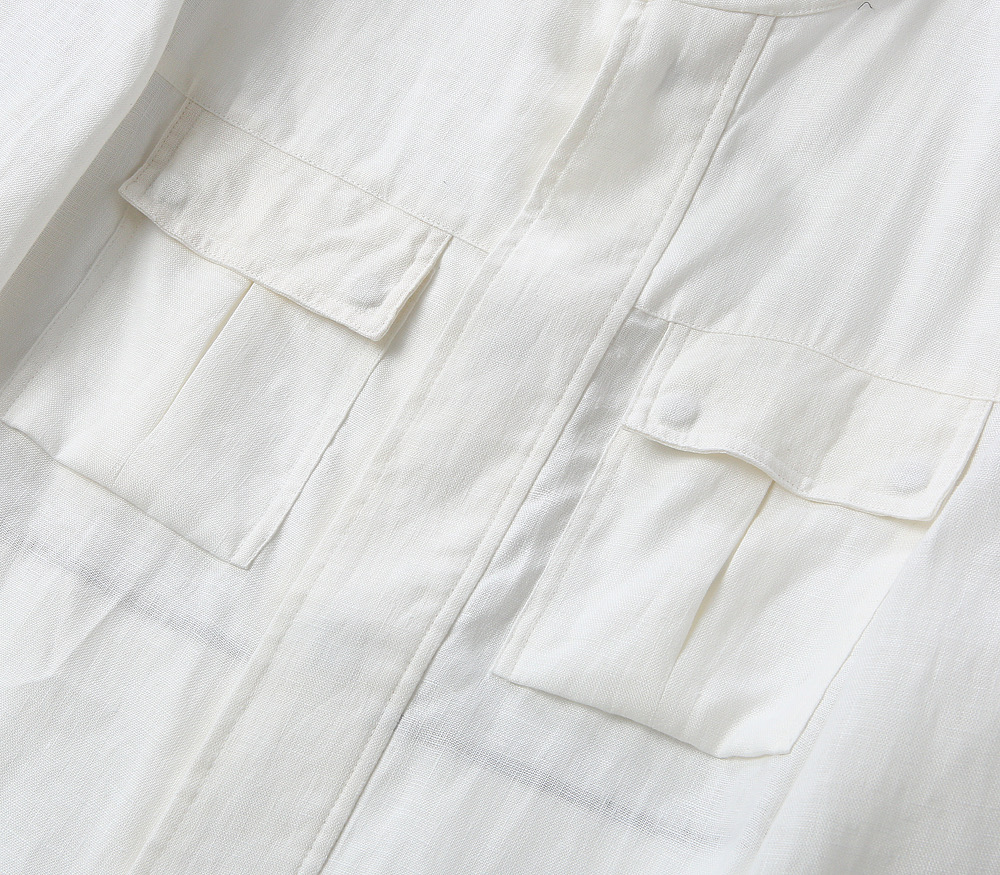 6003 ZENGA 杰尼亚2026早春专柜同款男100 ％纯亚麻衬衫外套 Z家出品，工装调性的麻料衬衫