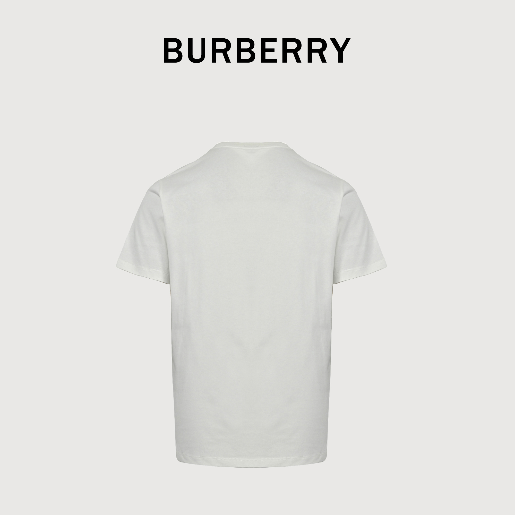 BURBERRY/巴宝莉BBR 下摆格纹标签 短袖T恤