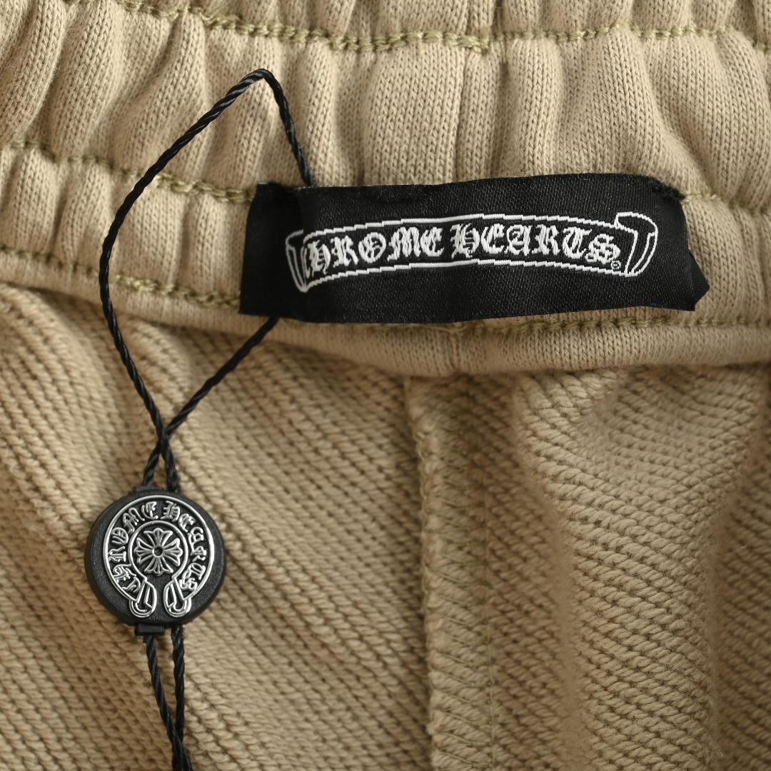 Chrome Hearts/克罗心 24ss 贴布十字梵文卷轴刺绣短裤