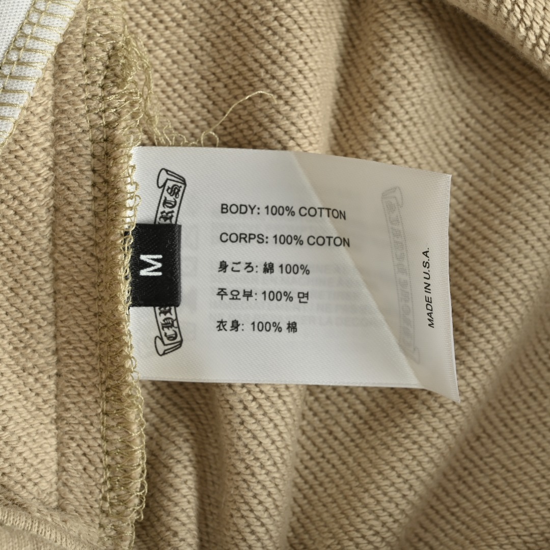 Chrome Hearts/克罗心 24ss 贴布十字梵文卷轴刺绣短裤