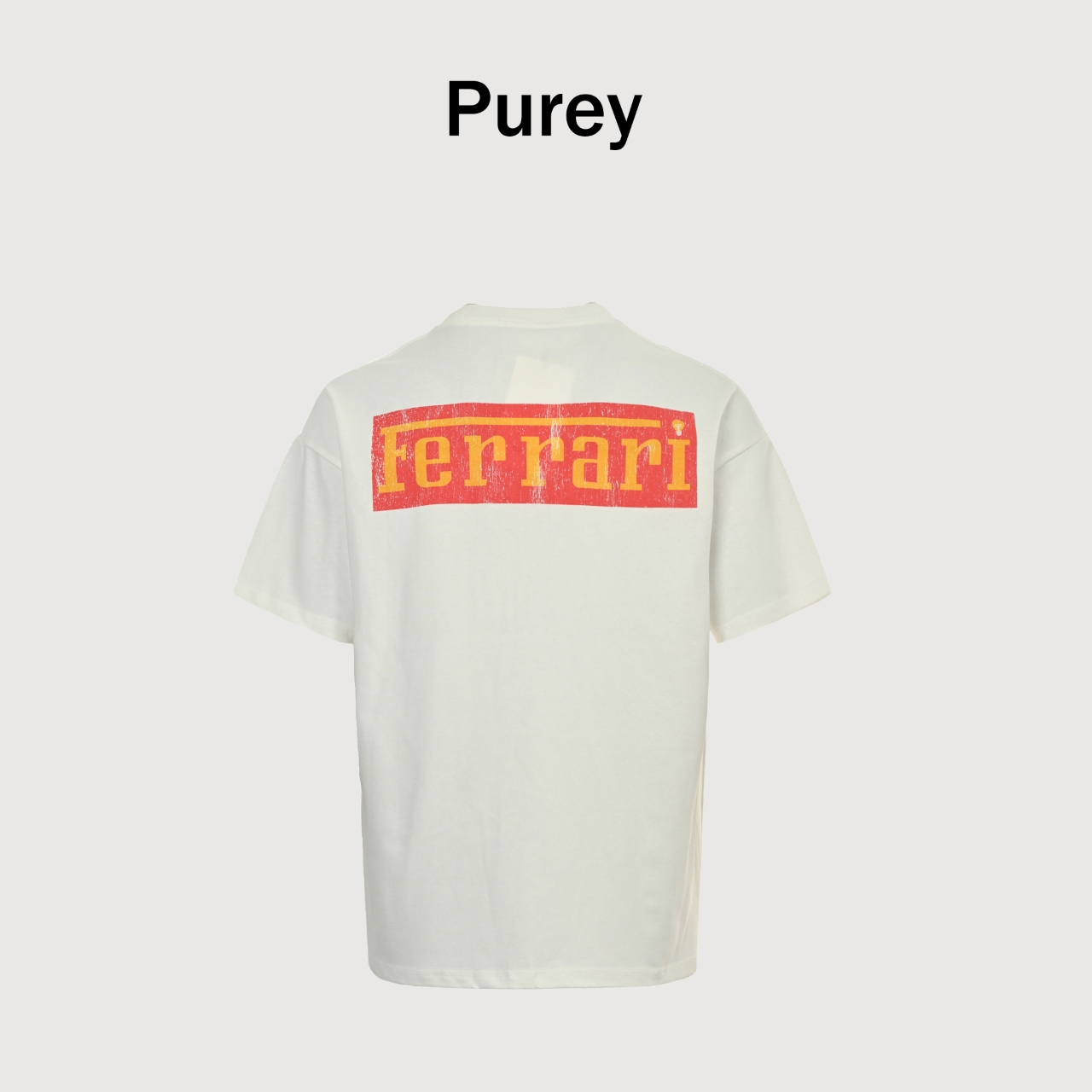 Purey·wr·25ss Motor Sport logo Tee 重磅90s 复古做旧法拉利赛车图案运动 Vintage 情侣款短袖T恤-Chinese UA Cheap High Quatity Brand Clothes Bags handbags Sneakers wholesale wholesaler seller from China Factory suppliers Fashion Clothing Shoes best Quality Beautiful Price Purey·wr·25ss Motor Sport logo Tee 重磅90s 复古做旧法拉利赛车图案运动 Vintage 情侣款短袖T恤