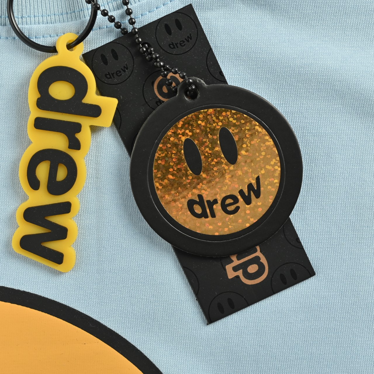 Drew House 经典笑脸印花短袖-Chinese UA Cheap High Quatity Brand Clothes Bags handbags Sneakers wholesale wholesaler seller from China Factory suppliers Fashion Clothing Shoes best Quality Beautiful Price Drew House 经典笑脸印花短袖