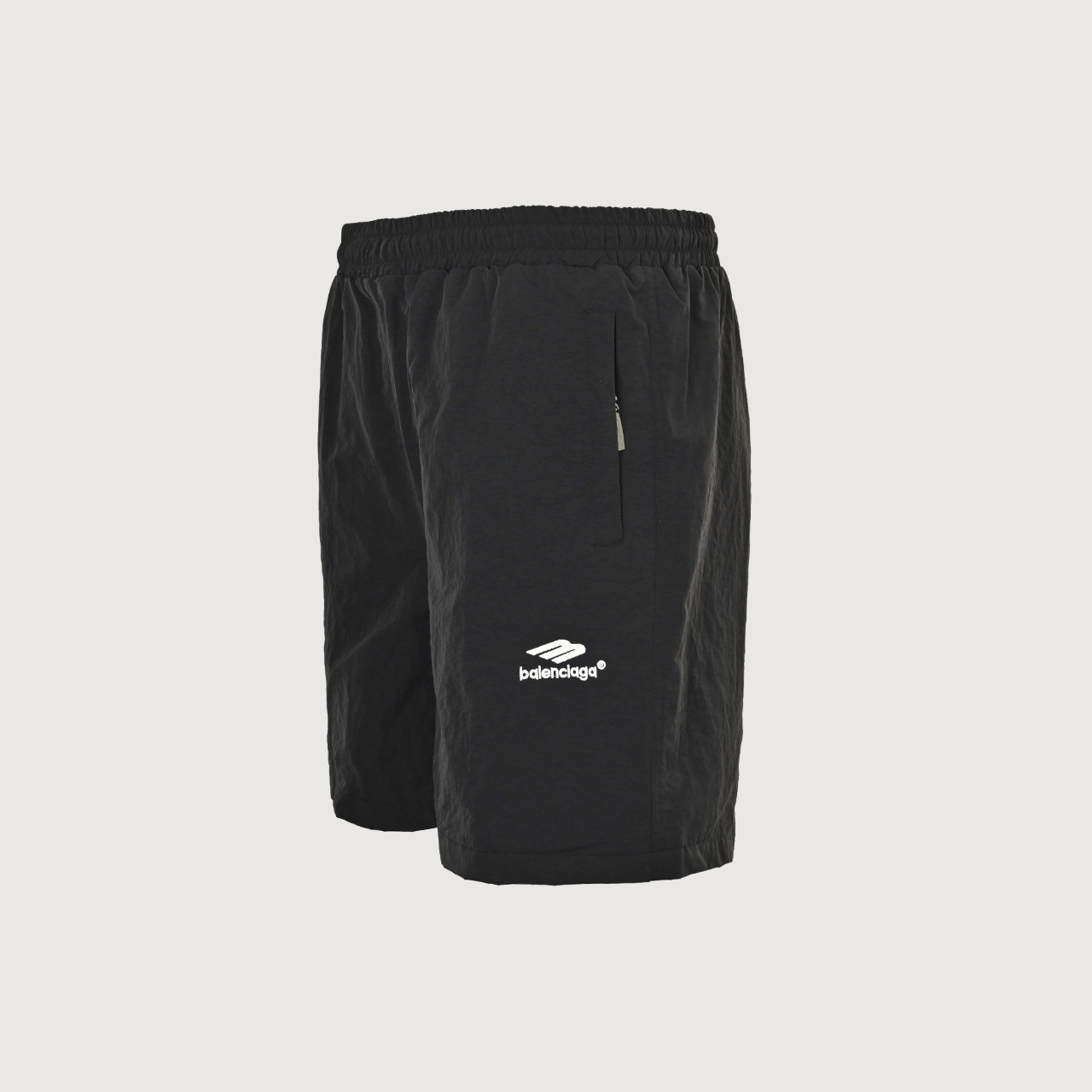 Balenciaga 巴黎世家 3M刺绣 尼龙 拉链口袋 黑色高街短裤-Chinese UA Cheap High Quatity Brand Clothes Bags handbags Sneakers wholesale wholesaler seller from China Factory suppliers Fashion Clothing Shoes best Quality Beautiful Price Balenciaga 巴黎世家 3M刺绣 尼龙 拉链口袋 黑色高街短裤