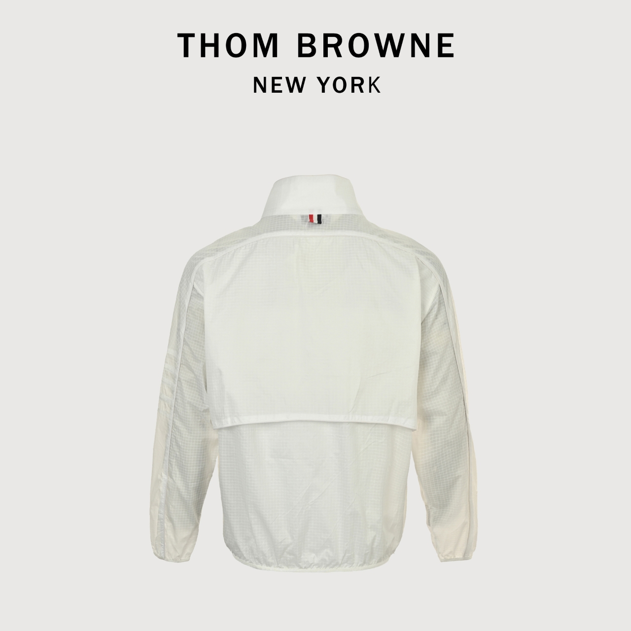Thom Browne/汤姆布朗 线条立领半四杆防晒衣