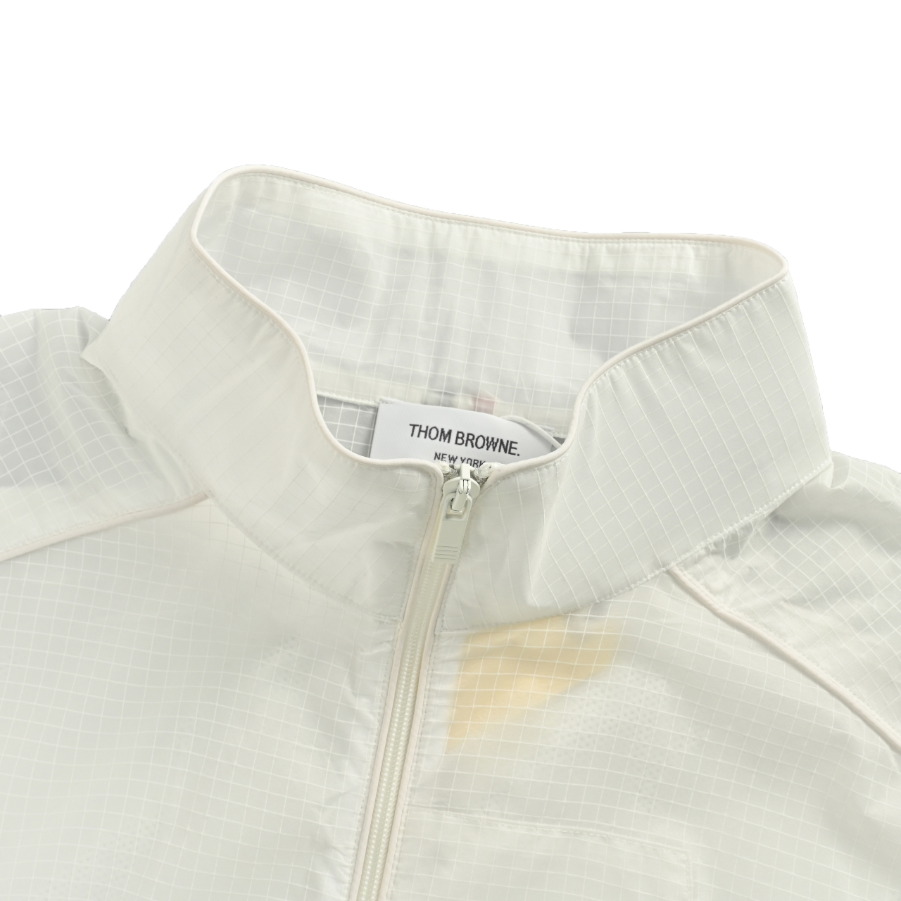 Thom Browne/汤姆布朗 线条立领半四杆防晒衣