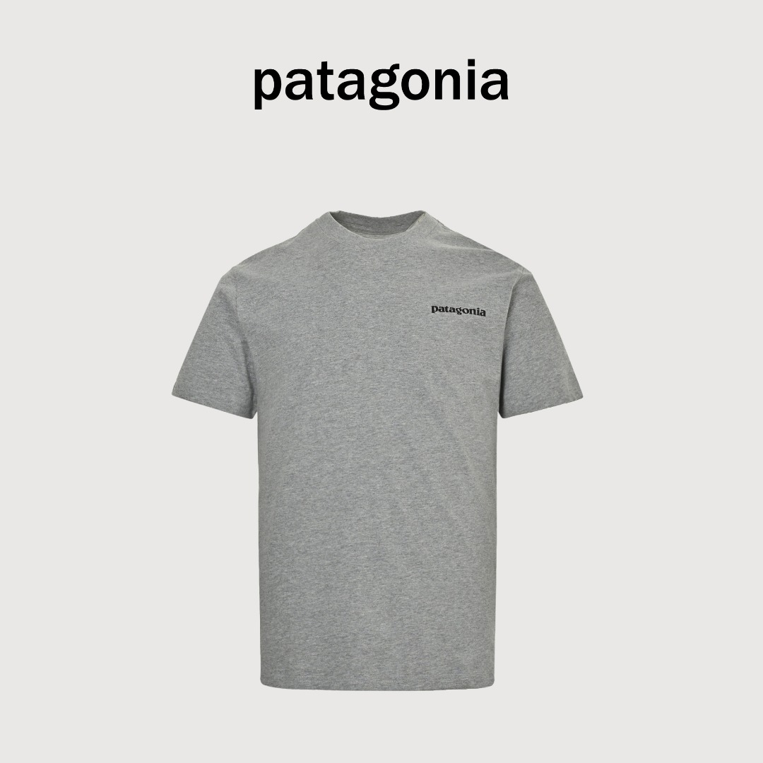 Patagonia/巴塔哥尼亚 经典logo印花短袖 Patagonia 巴塔哥尼亚P-6Logo Responsibili Logo印花短 Patagonia最经典的LOGO T系列 日系情侣绝配 好看百搭不贵 ins潮人纷纷秀出自己的背影山脉图案 优选230g柔肤棉 整肩拷边包条工艺 单单这一点细节就足以battle所有