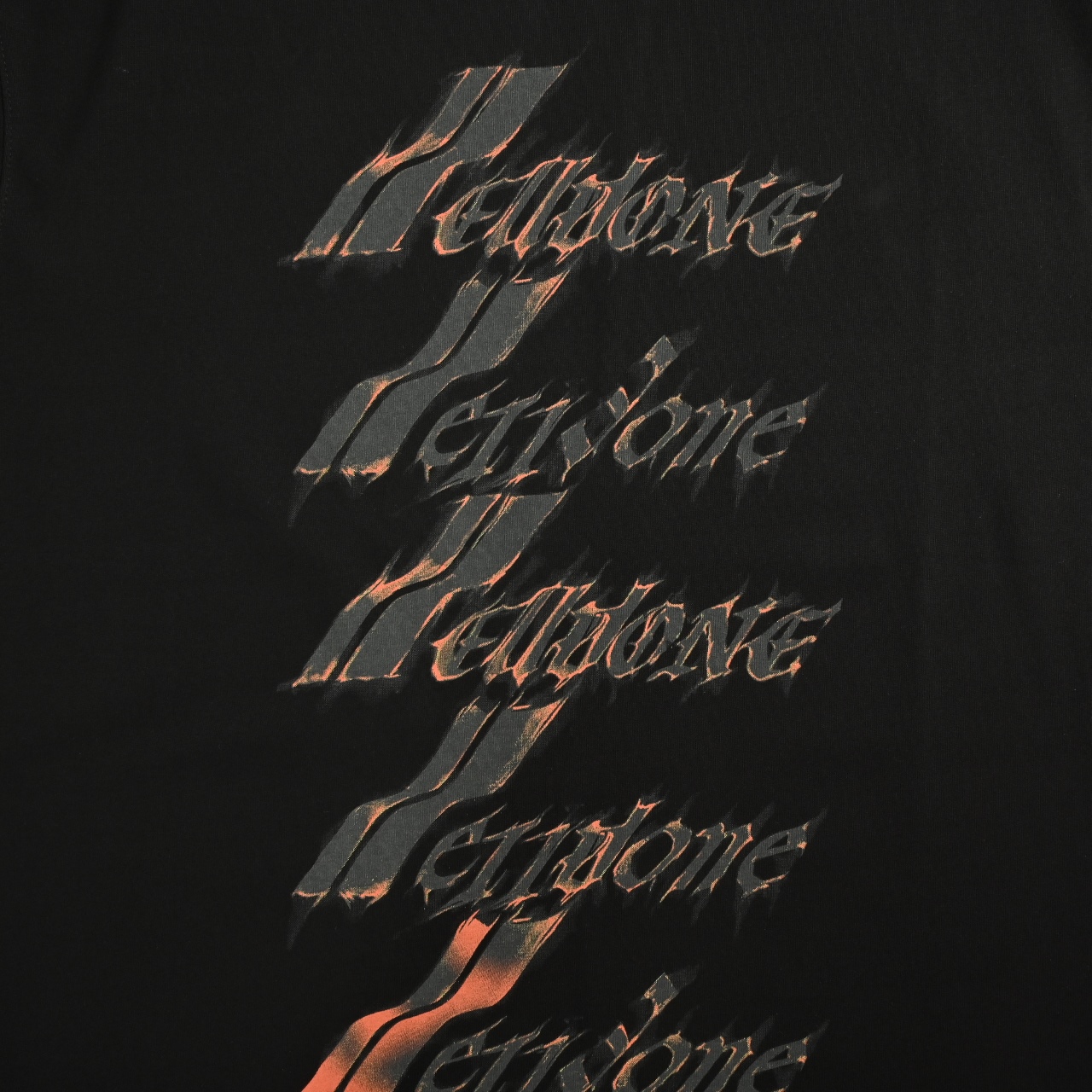 Well done 25SS春夏新款数据款火焰弹幕LOGO字母印花短袖T恤