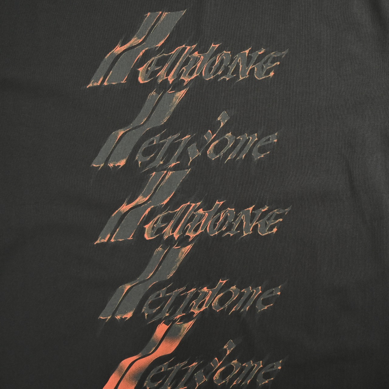 Well done 25SS春夏新款数据款火焰弹幕LOGO字母印花短袖T恤