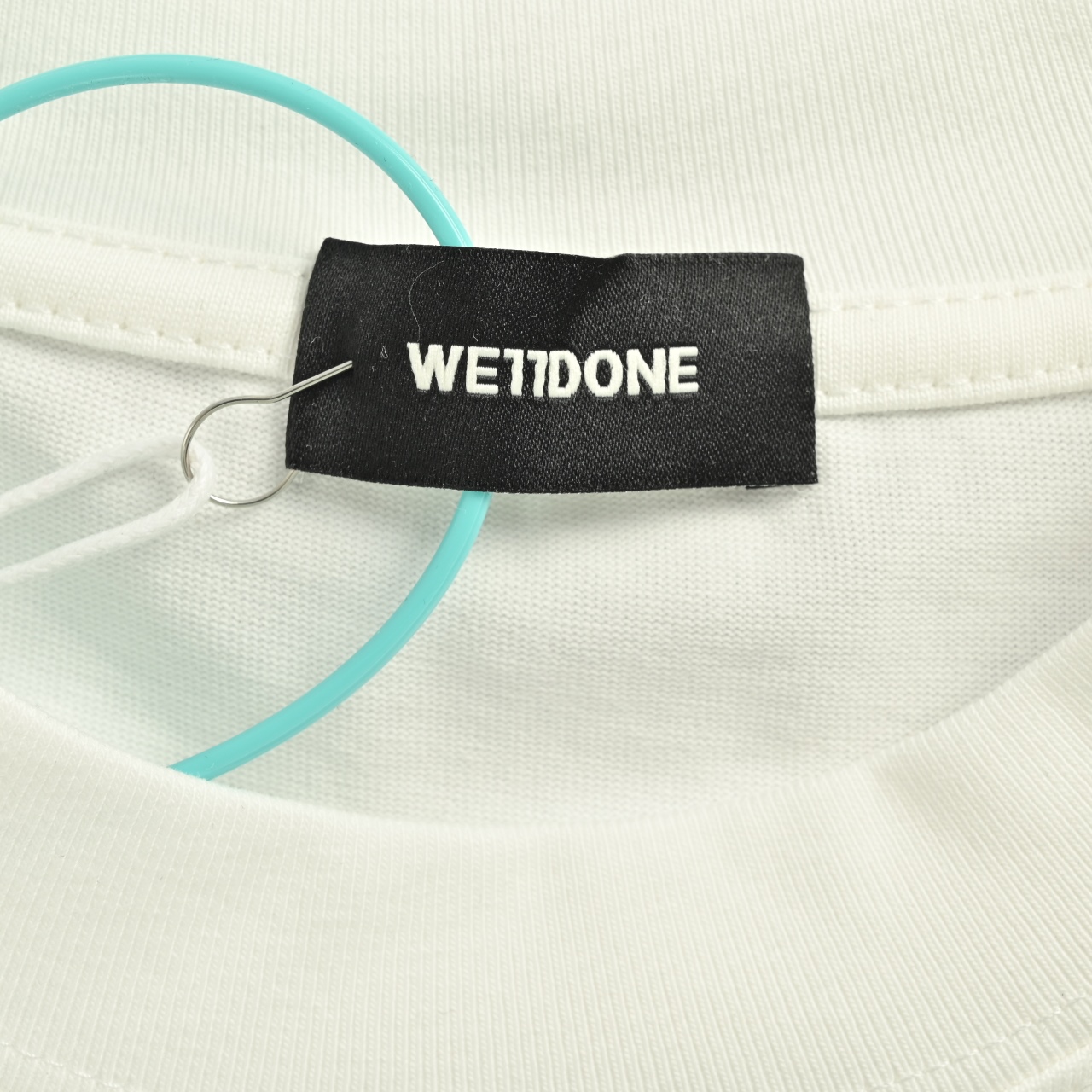 WE11DONE新款人气款小枕头LOGO刺绣短袖T恤