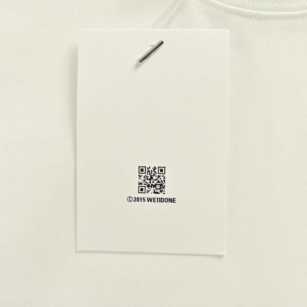 WE11DONE新款人气款小枕头LOGO刺绣短袖T恤