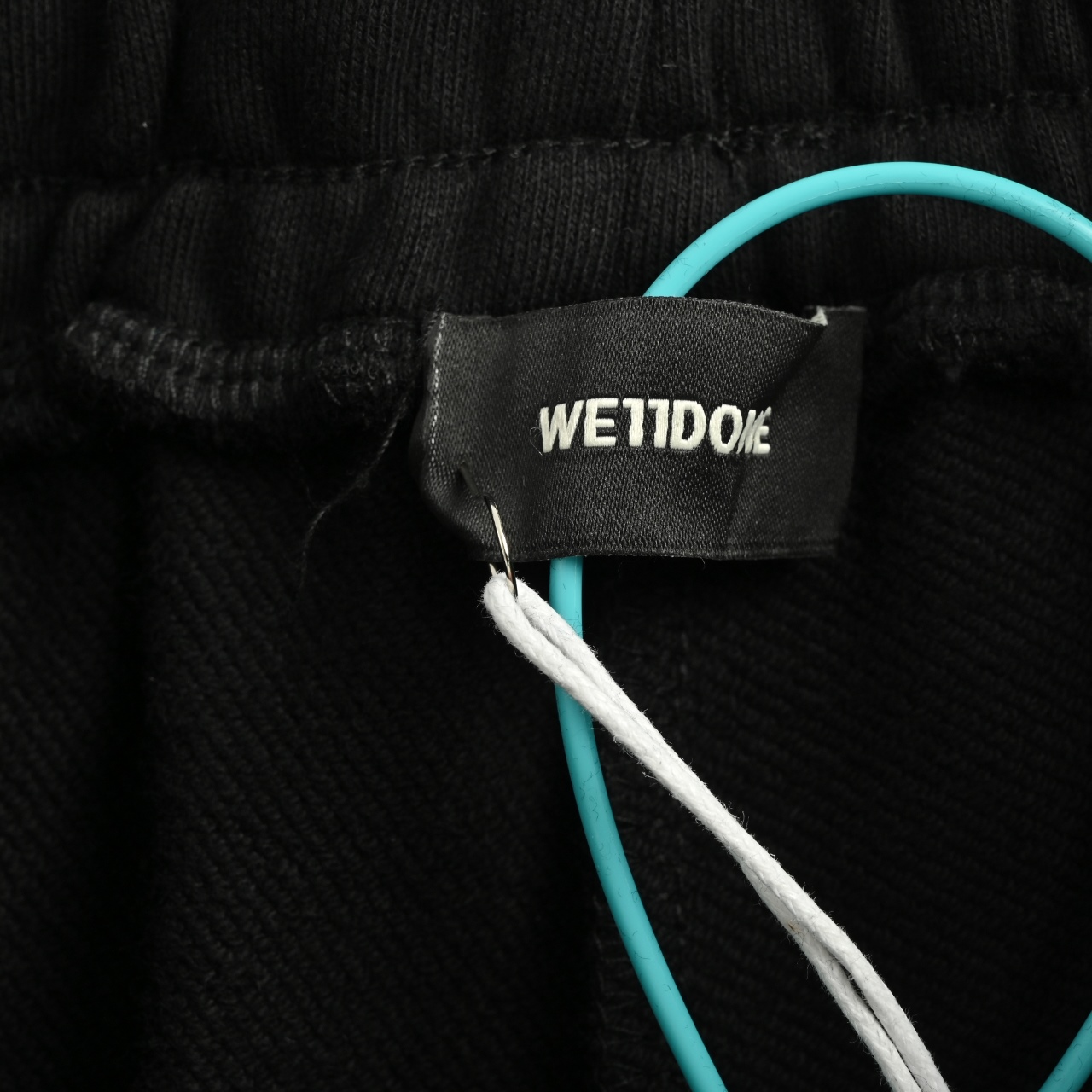 WE11DONE 彩色弹幕字母男女同款短裤休闲五分裤绿色 米白色 黑色