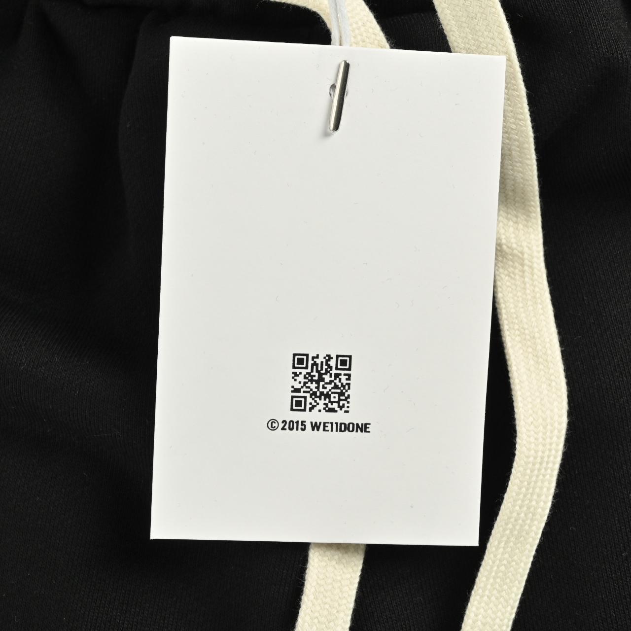 WE11DONE 彩色弹幕字母男女同款短裤休闲五分裤绿色 米白色 黑色