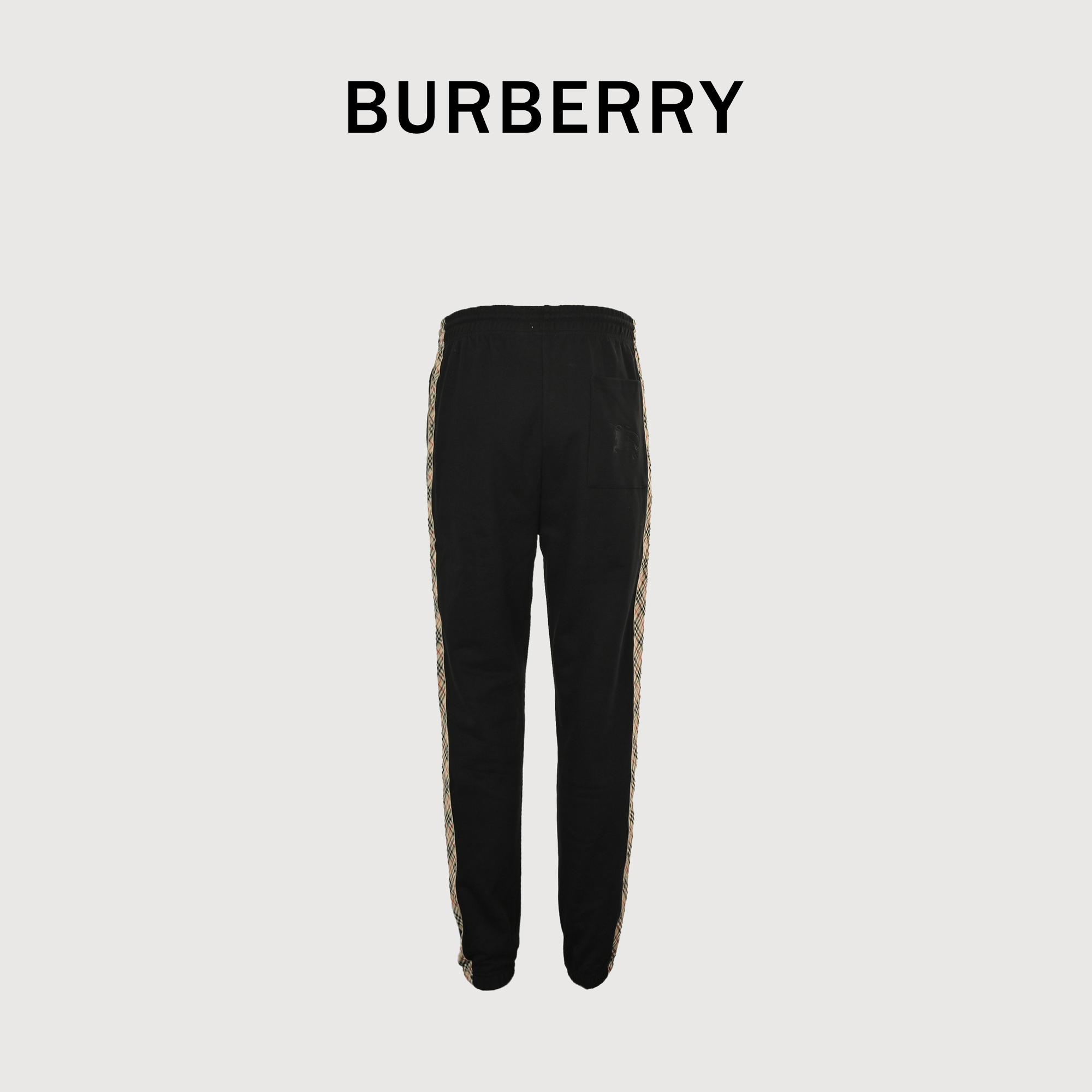 BURBERRY巴宝莉BBR 侧菱格织带套装休闲长裤 灰白 黑色-Chinese UA Cheap High Quatity Brand Clothes Bags handbags Sneakers wholesale wholesaler seller from China Factory suppliers Fashion Clothing Shoes best Quality Beautiful Price BURBERRY巴宝莉BBR 侧菱格织带套装休闲长裤 灰白 黑色