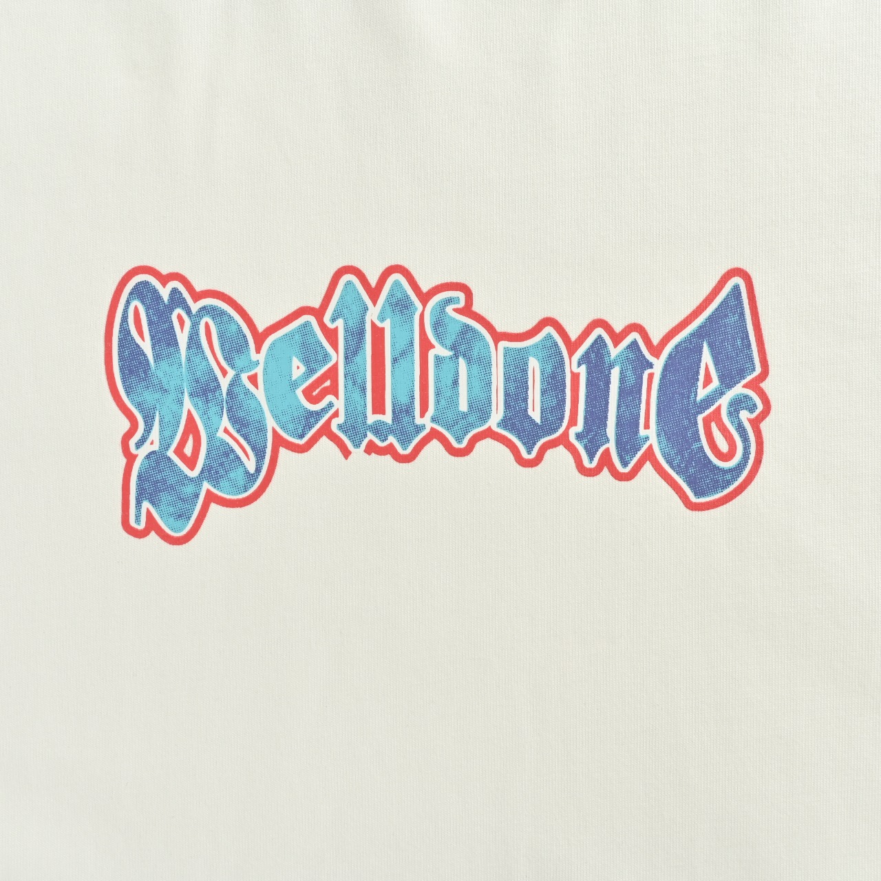 WE11DONE 25SS刘耀文同款火焰logo字母印花男女同款长袖T恤黑灰色 白色