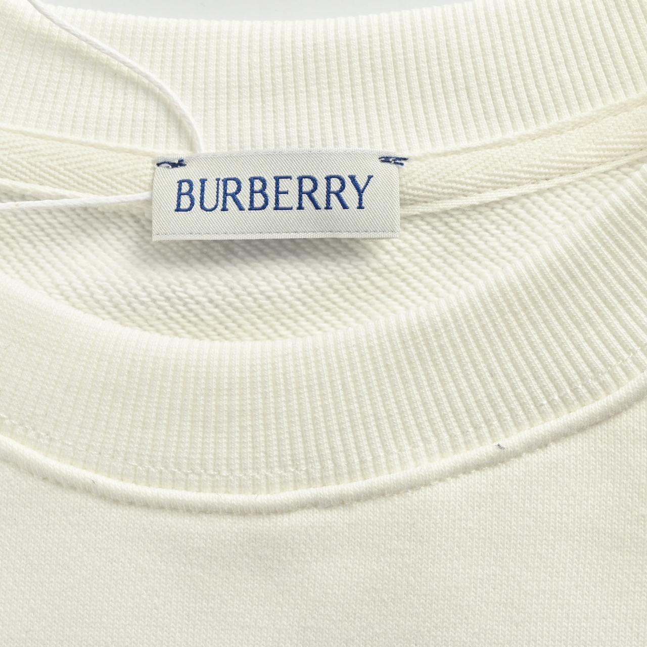 BURBERRY巴宝莉BBR 侧菱格织带圆领卫衣