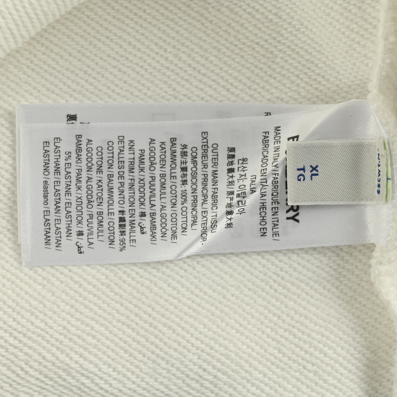 BURBERRY巴宝莉BBR 侧菱格织带圆领卫衣