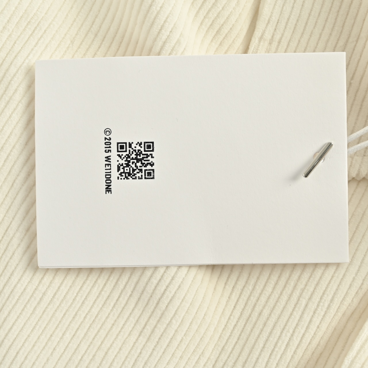 We11 done 秋季新款冠军王楚钦同款上身简约字母刺绣翻领灯芯绒夹克外套 黑色 杏色