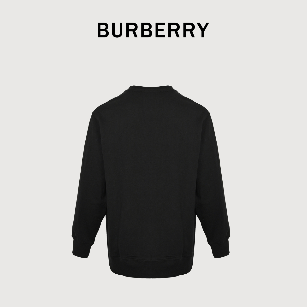 BURBERRY/巴宝BBR 贴布标签战马格纹字母刺绣圆领卫衣