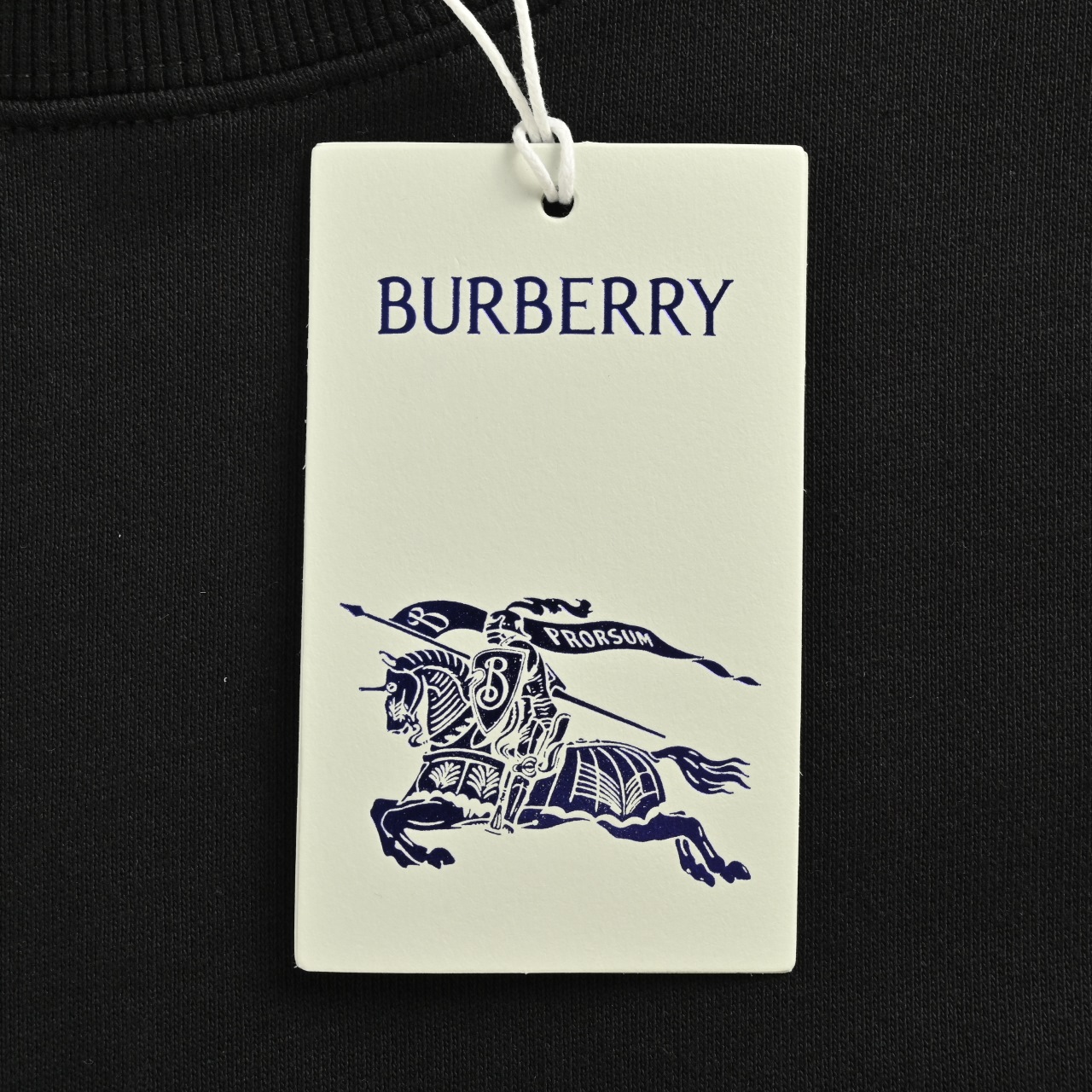 BURBERRY/巴宝BBR 贴布标签战马格纹字母刺绣圆领卫衣