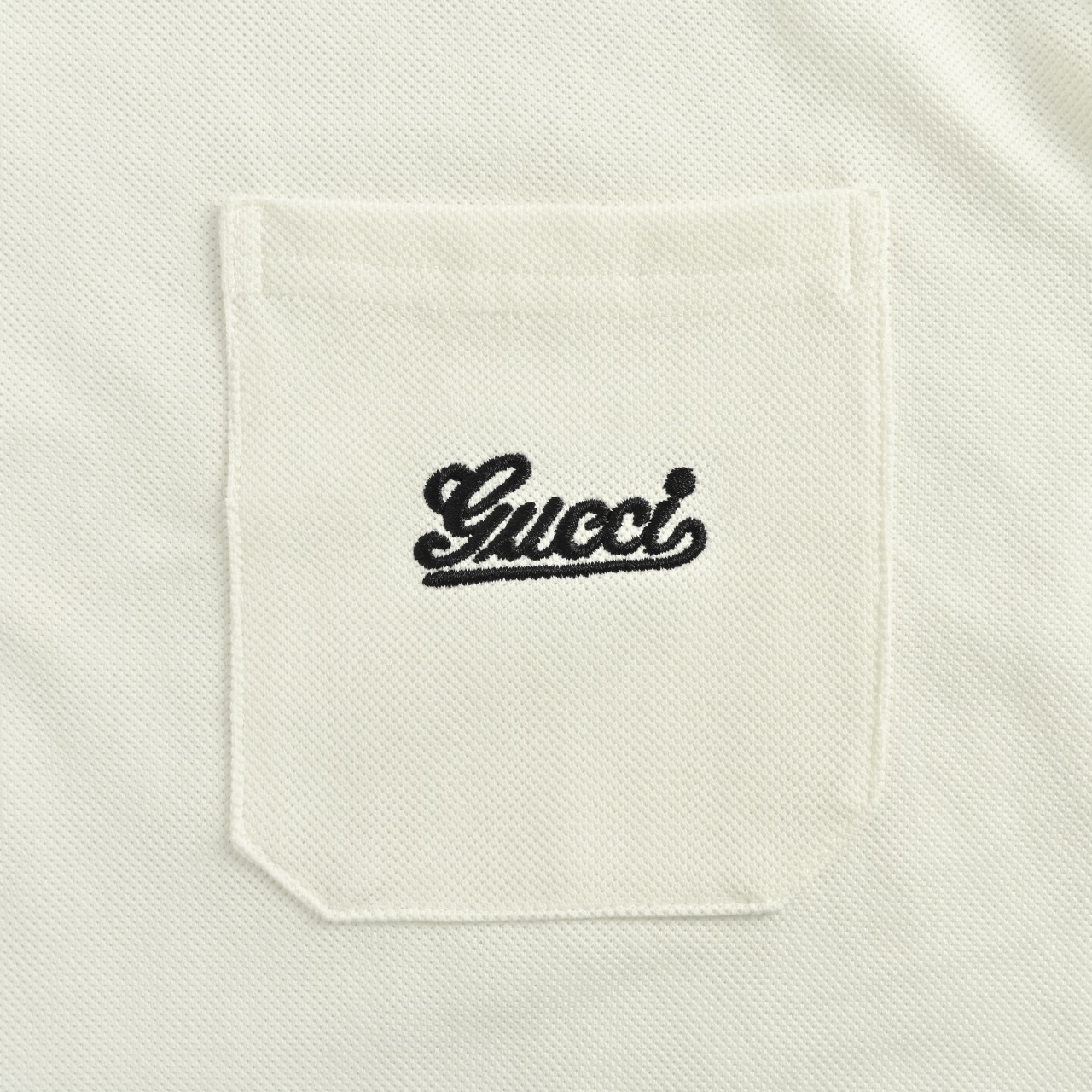 Gucci/古驰 口袋刺绣字母 短袖POLO衫 Gucci/古驰 口袋刺绣字母 短袖POLO衫