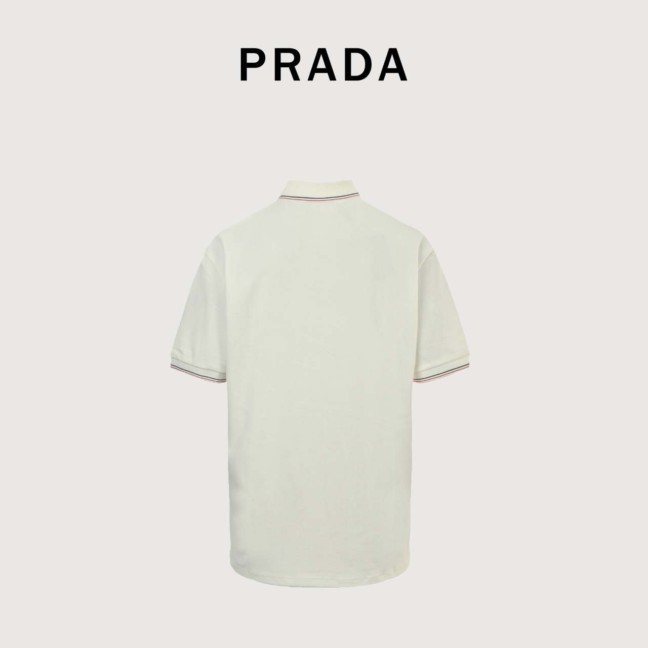 Prada/普拉达 红色刺绣字母 短袖POLO衫 Prada/普拉达 红色刺绣字母 短袖POLO衫