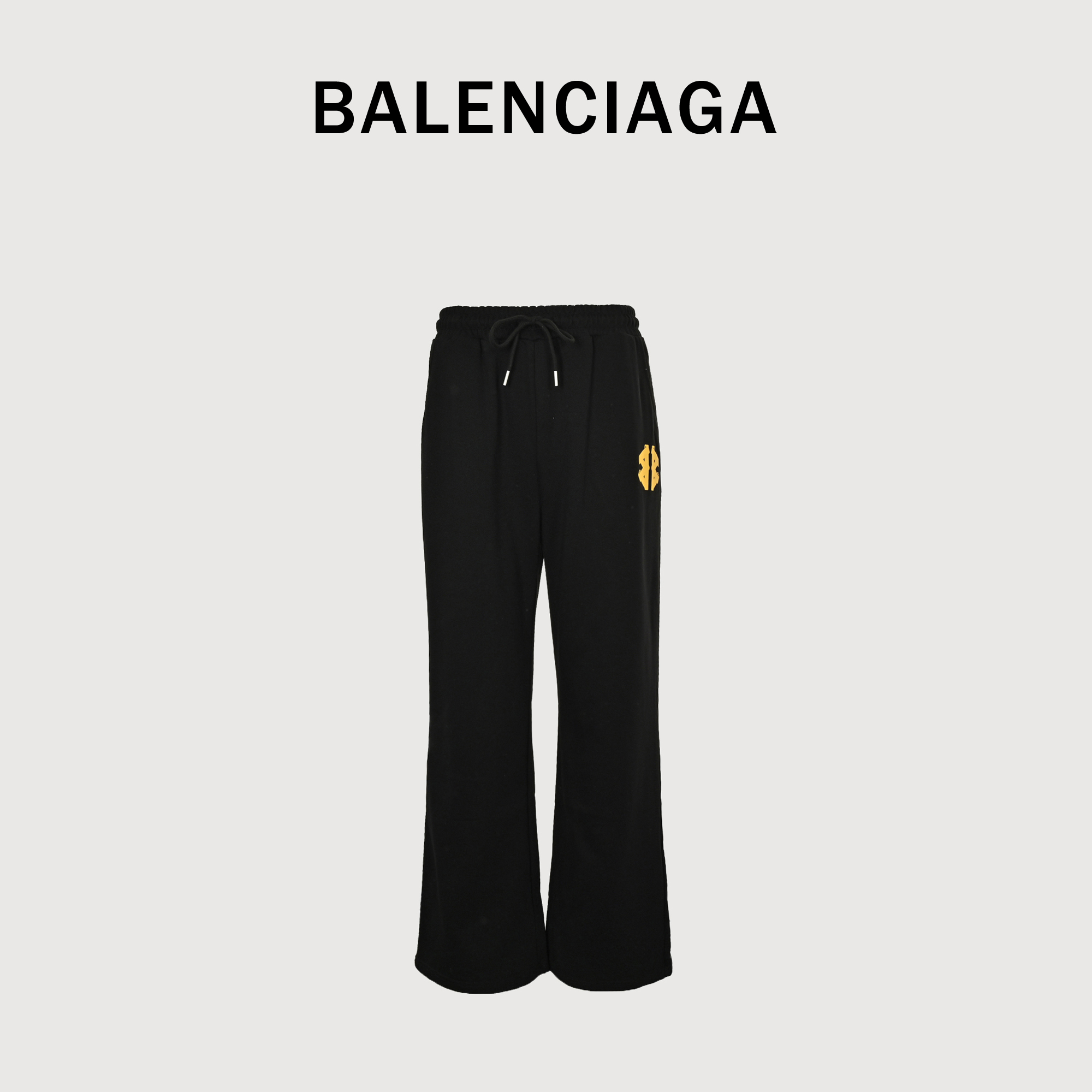 Balenciaga 巴黎世家 25FW 美纹纸胶带长裤 釆用纯棉毛圈400克面料 侧边字母提花螺纹边带 做工极致还原 上身超好看